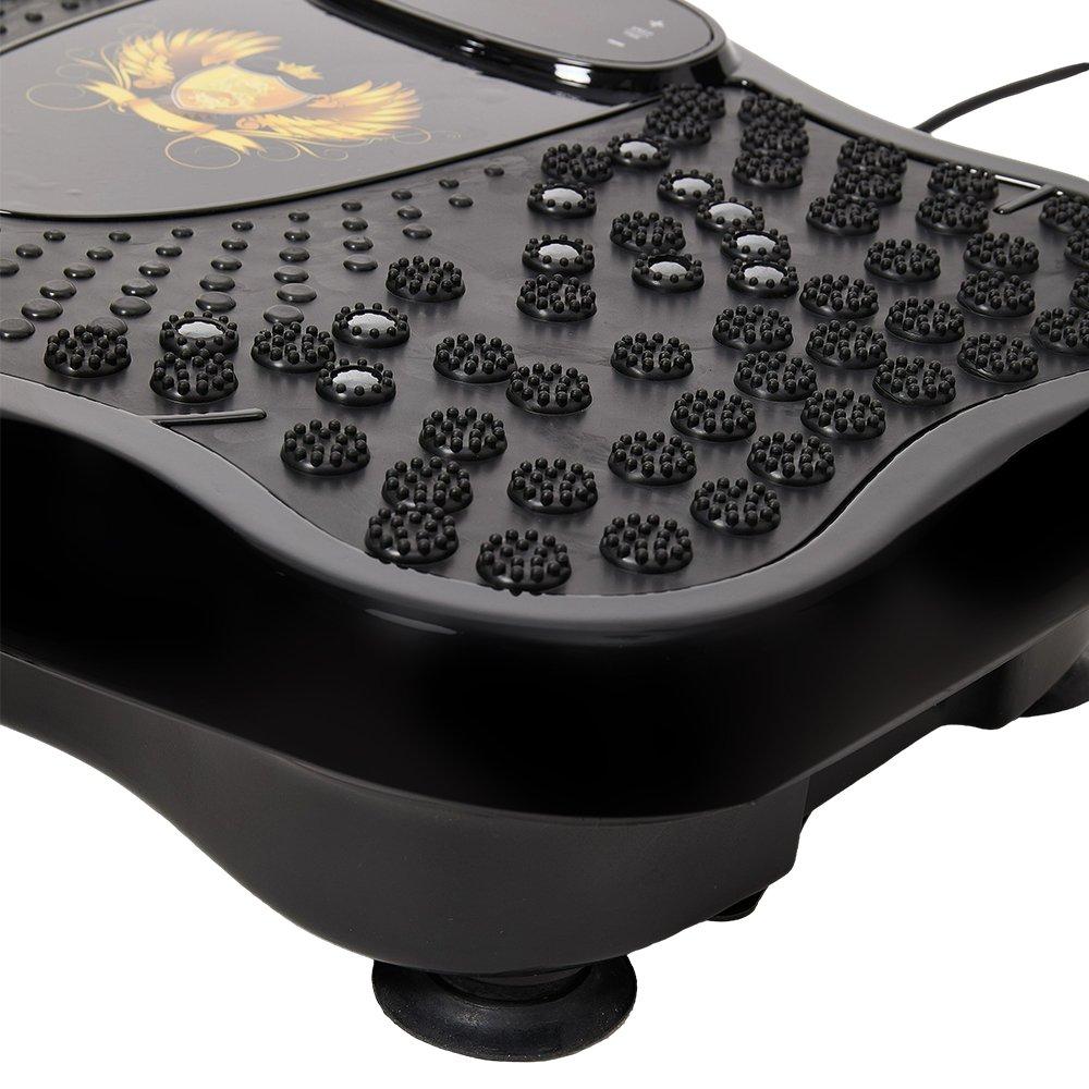 Black - LIFE IDEAS SPORT - Vibration Plate Exercise Machine with Remote - 9