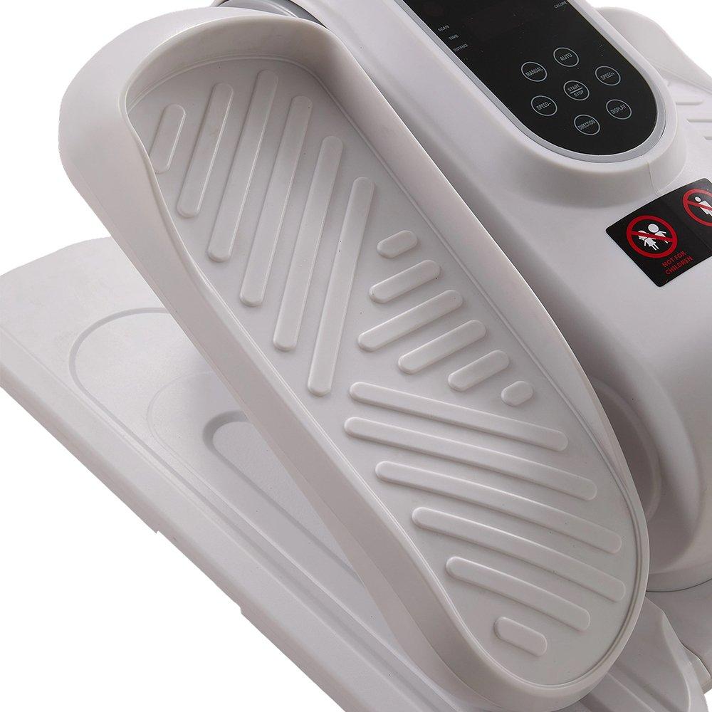 White - LIFE IDEAS SPORT - 12-Speed Under-Desk Electric Elliptical Trainer - 13