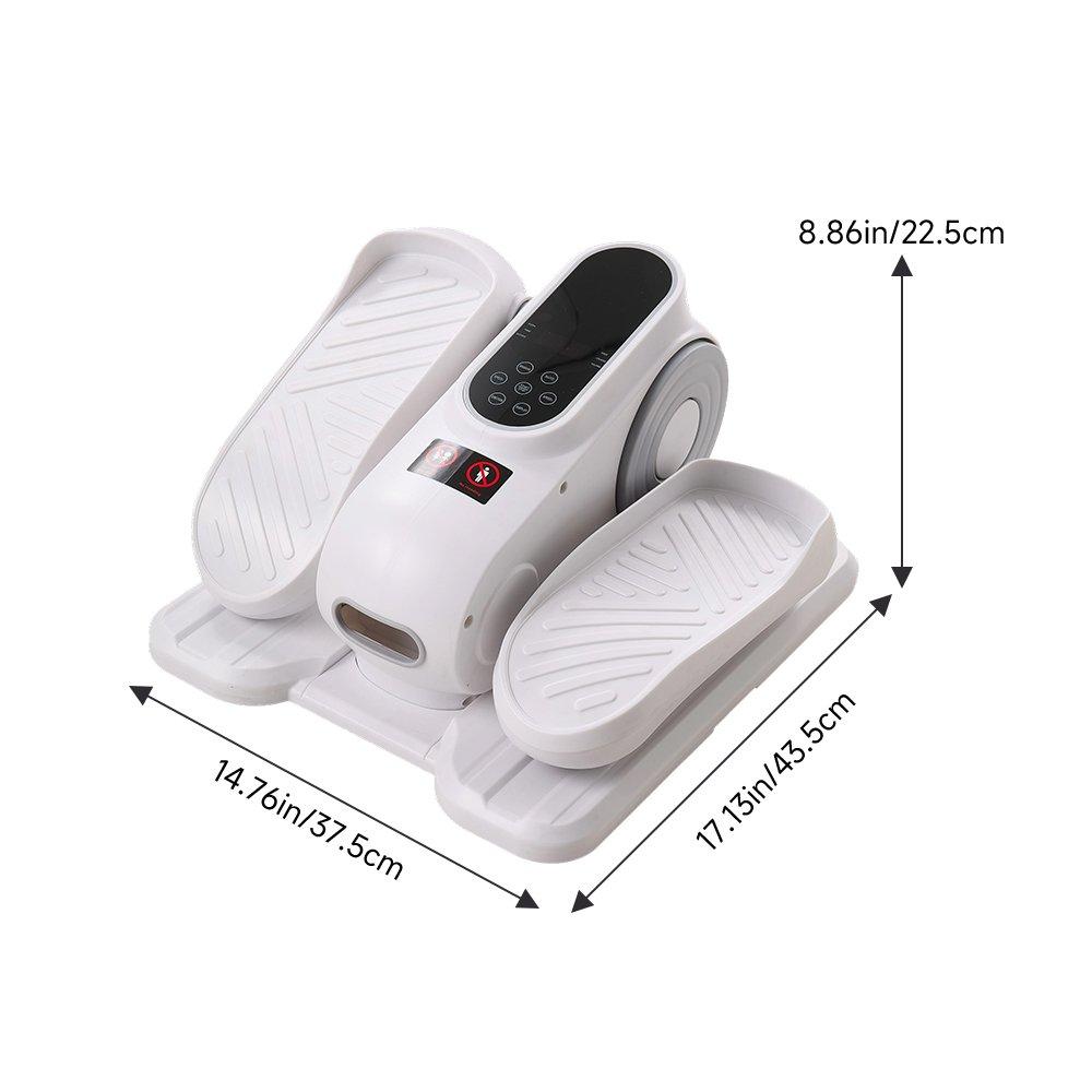 White - LIFE IDEAS SPORT - 12-Speed Under-Desk Electric Elliptical Trainer - 5