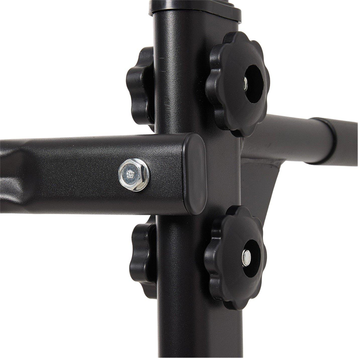 Black - LIFE IDEAS SPORT - Adjustable Power Tower Dip & Pull-Up Station - 16