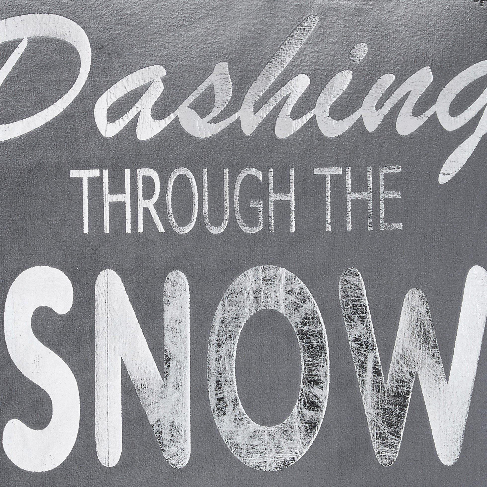 Grey - Alan Symonds - Dashing Through The Snow Christmas Cushion - 3