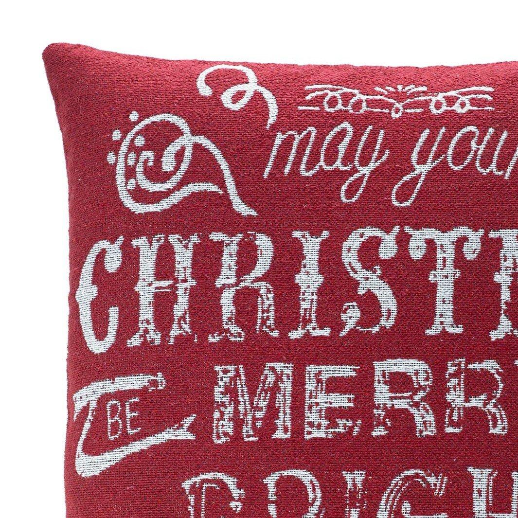 Red - Alan Symonds - Bright Tapestry Christmas Cushion - 2