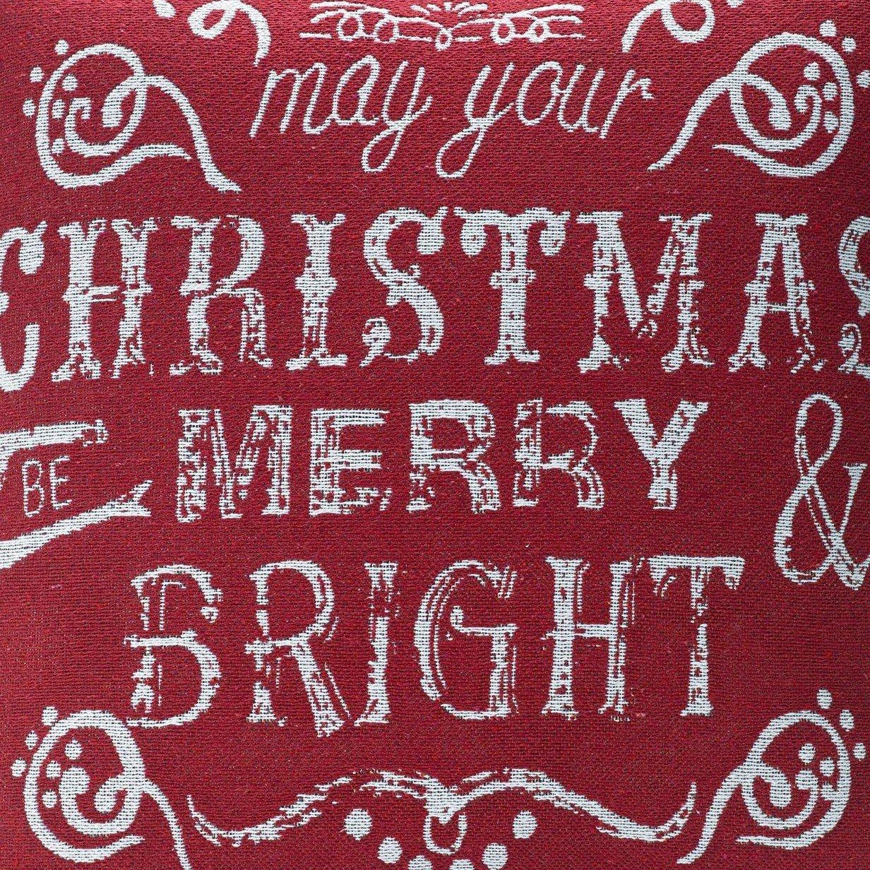 Red - Alan Symonds - Bright Tapestry Christmas Cushion - 3