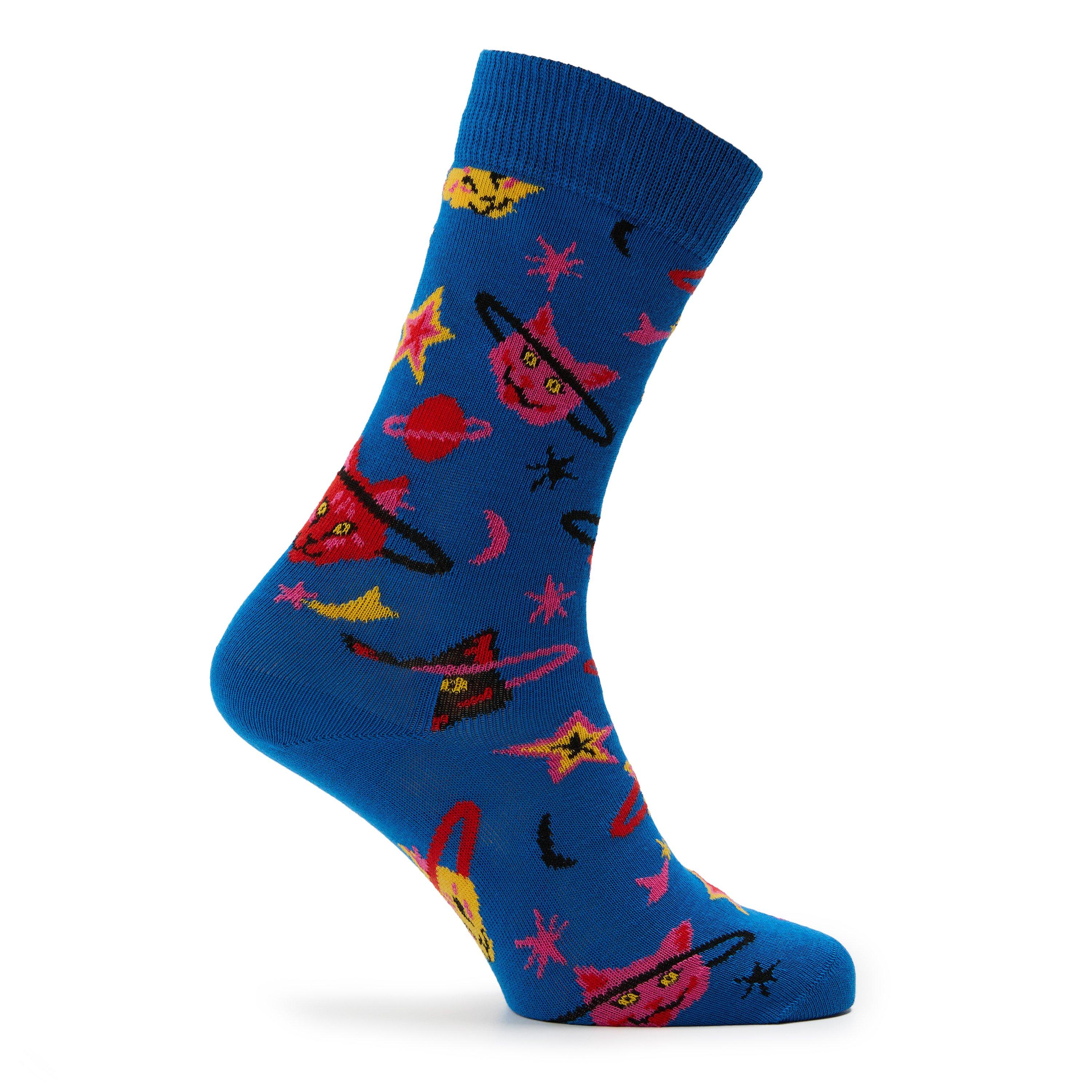 Blue - Happy Socks - Space Cat Sk 99 - 2