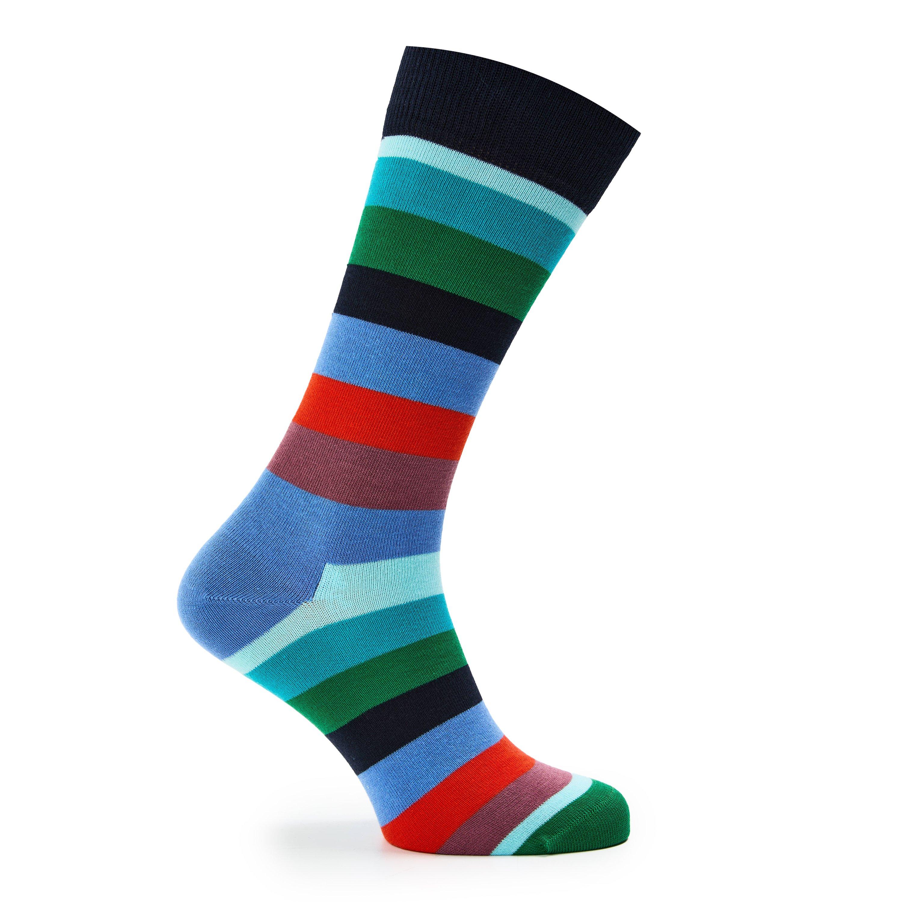 Green - Happy Socks - Strip Gift 4Pk 99 - 4