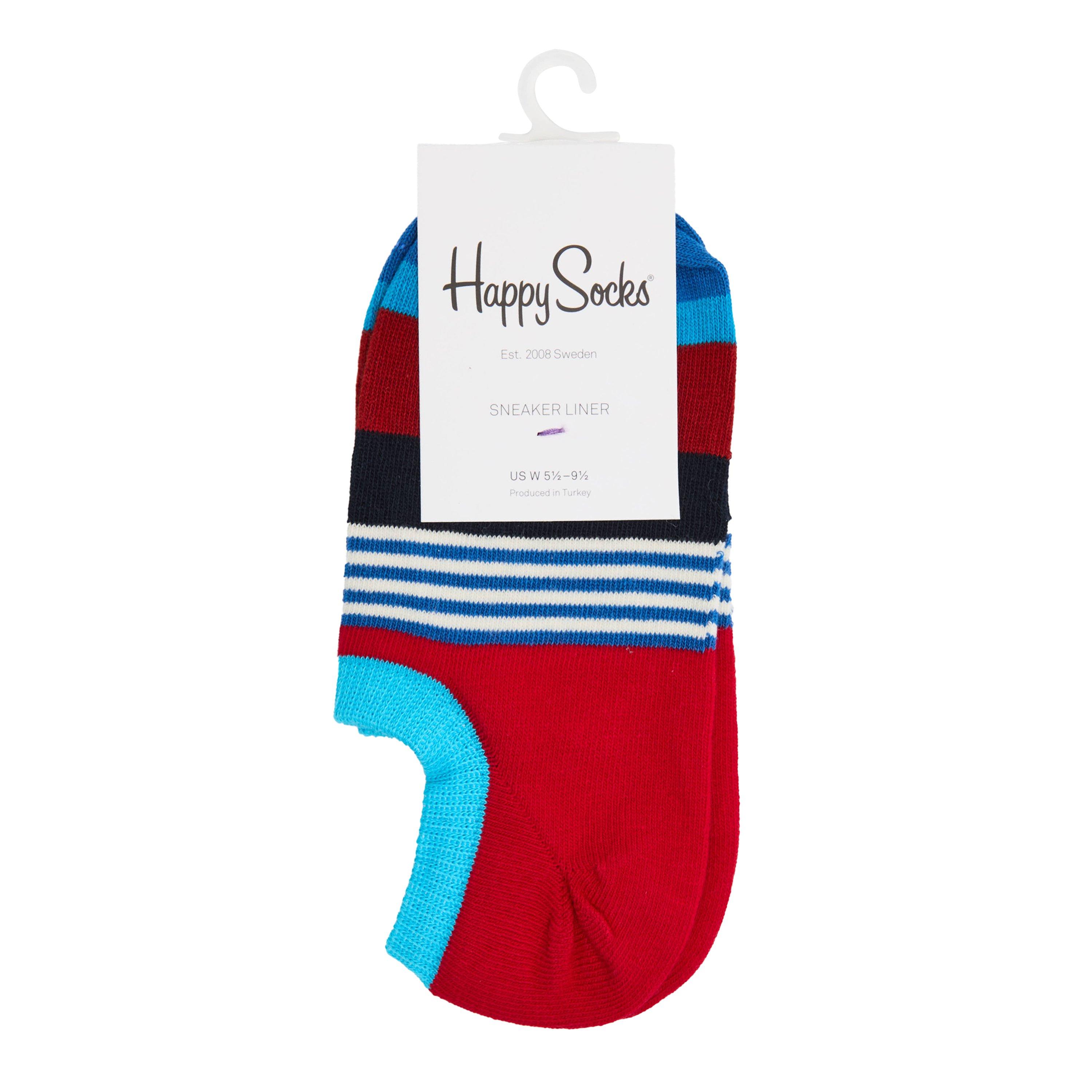 Turquoise - Happy Socks - Stripe Liner Pop - 1