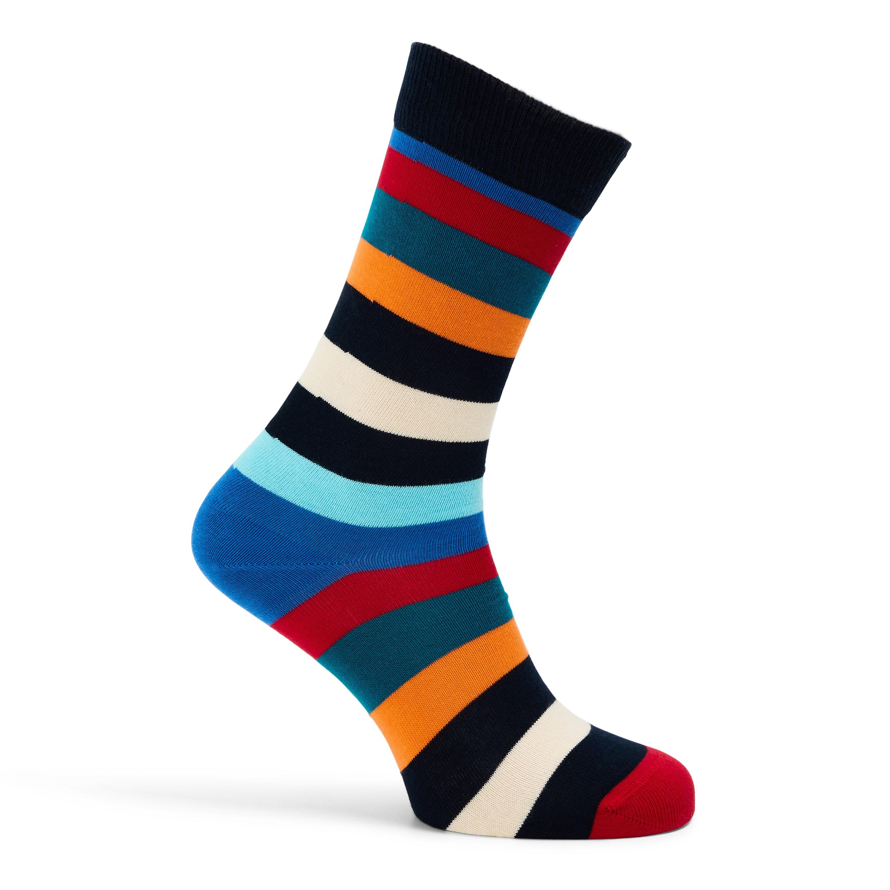 Happy Socks  Striped Pop - Black - 4-7(36-40)