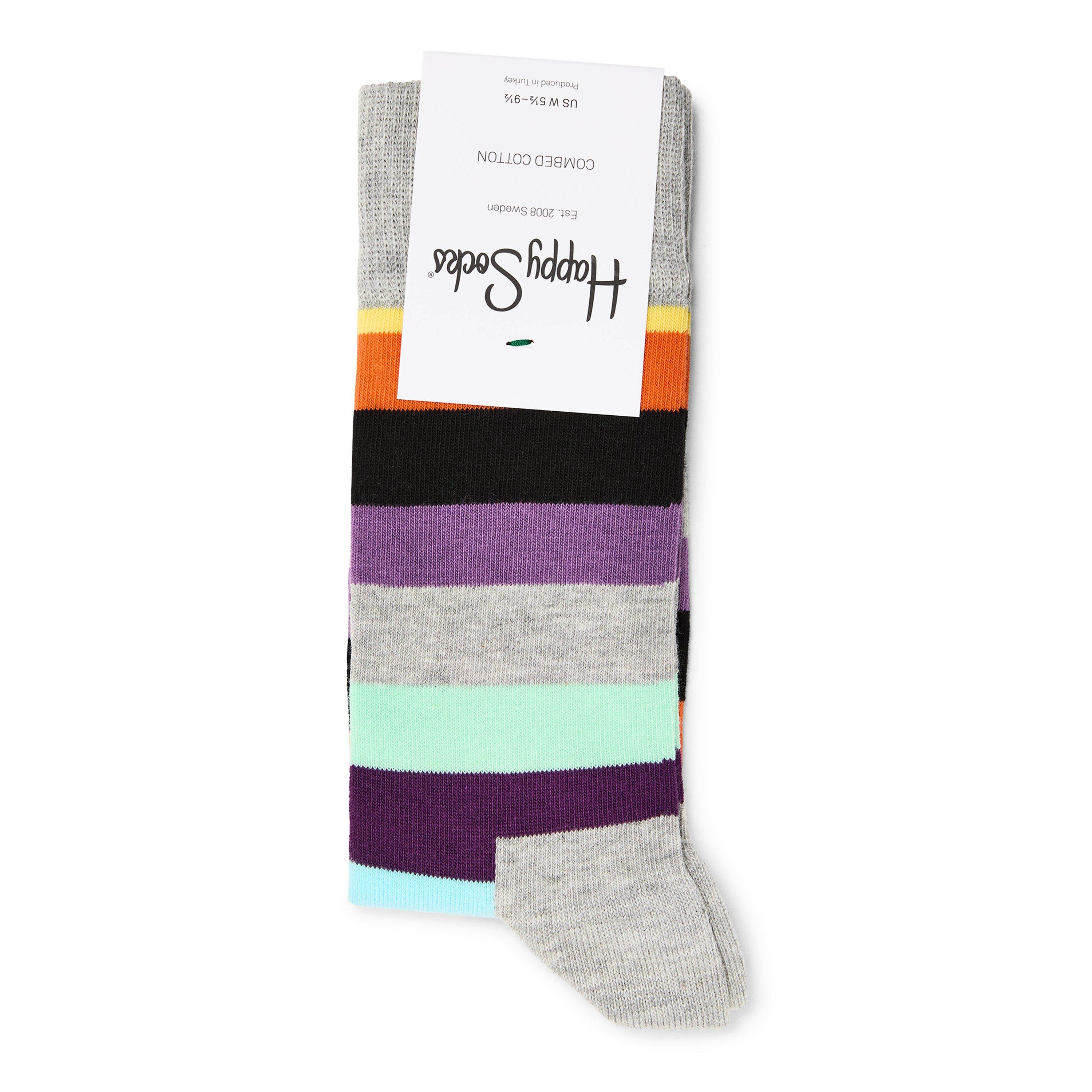 Light Grey - Happy Socks - Stripe Sk 99 - 2