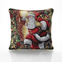 Alan Symonds Santa Tapestry Christmas Cushion