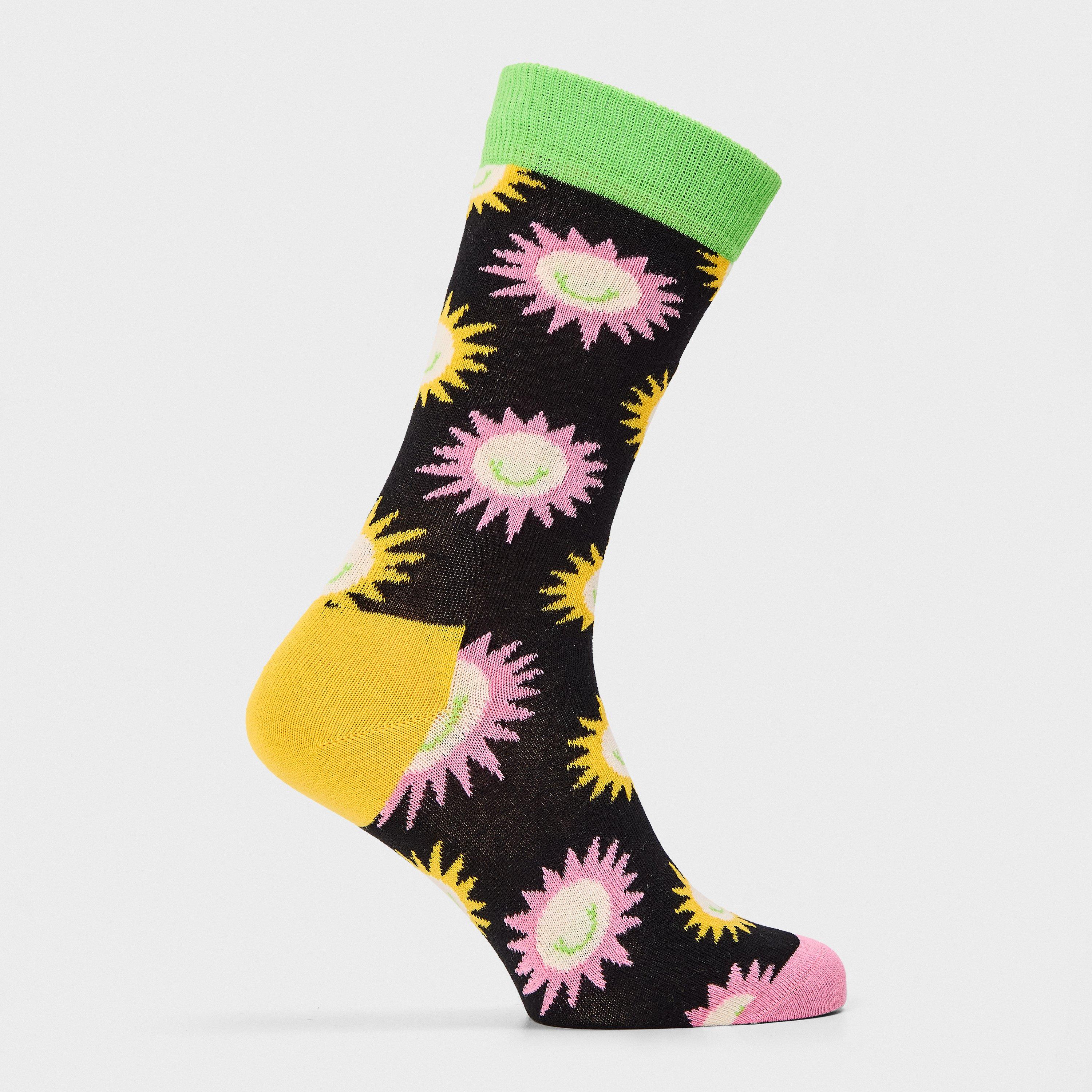 Happy Socks  Sunny Smile Pop - Black - 4-7(36-40)