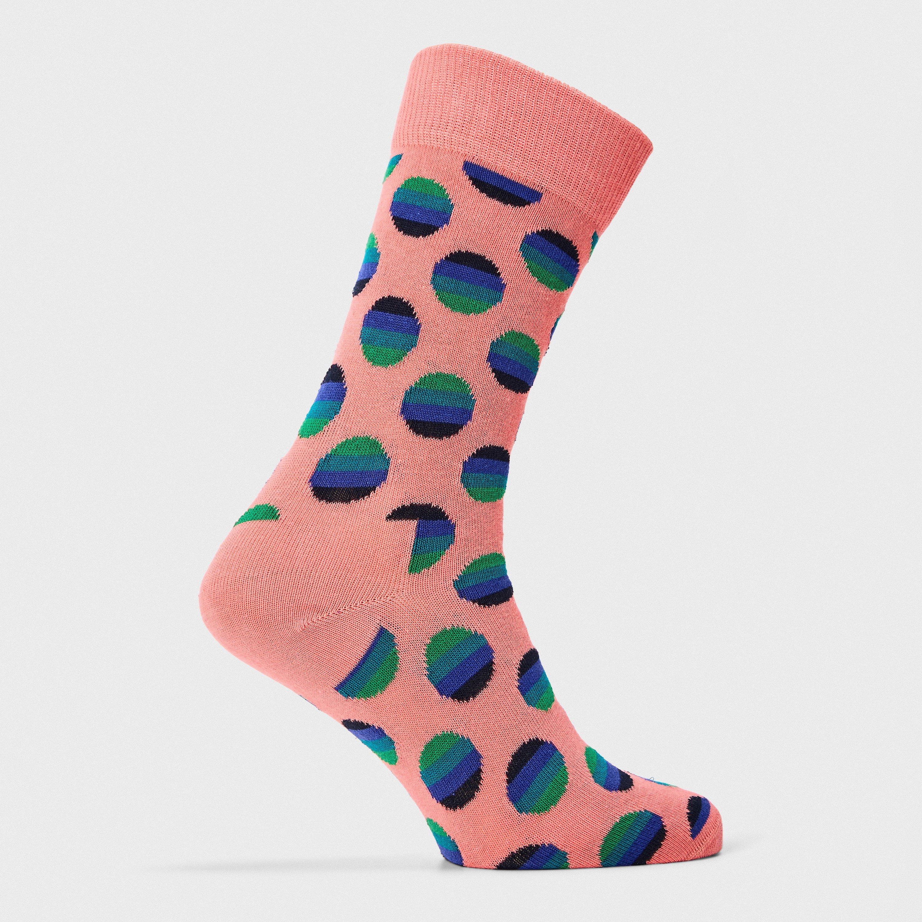 Light Orange - Happy Socks - Sunrise Dot Pop - 1