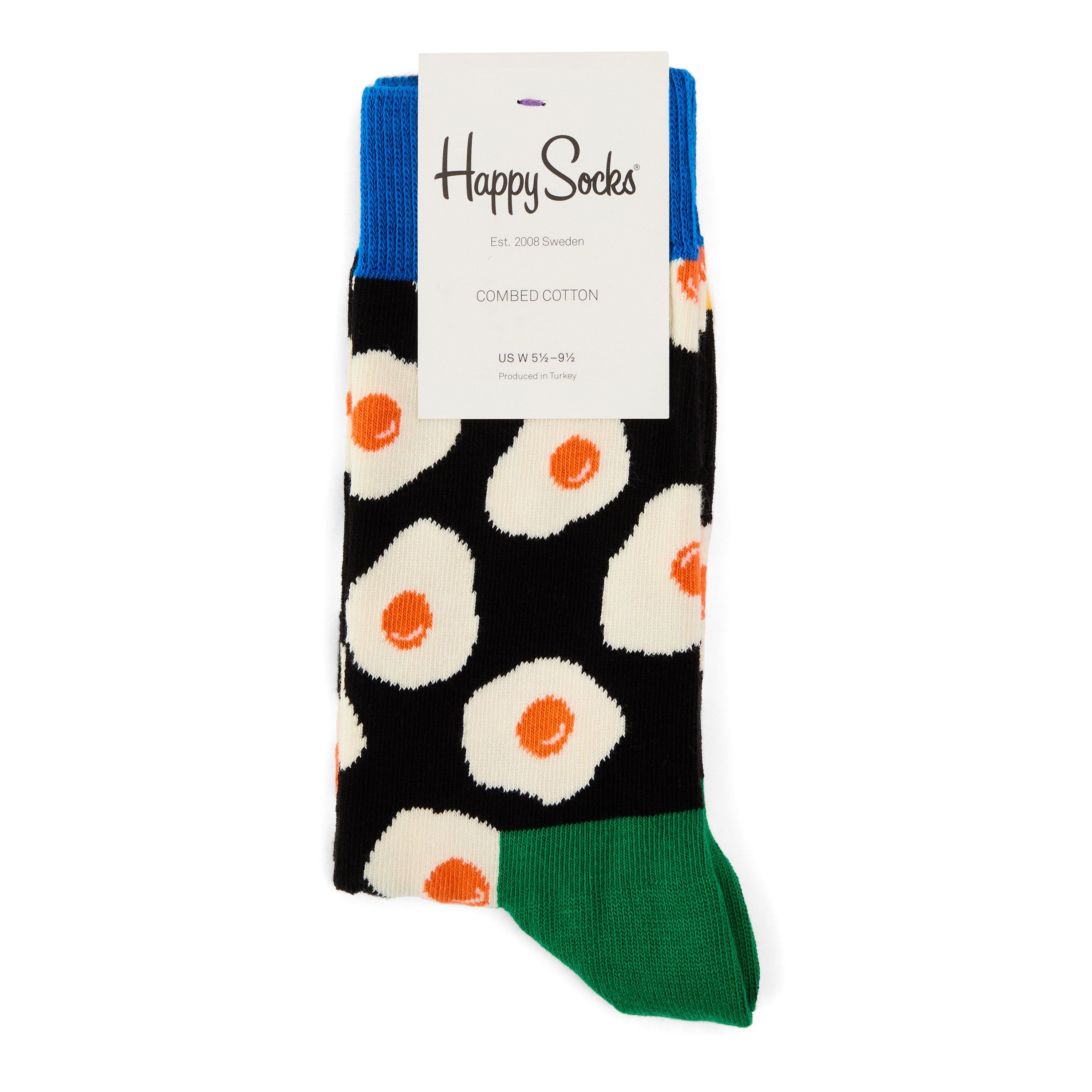 Zwart - Happy Socks - Suny Side Up Sk 99 - 2