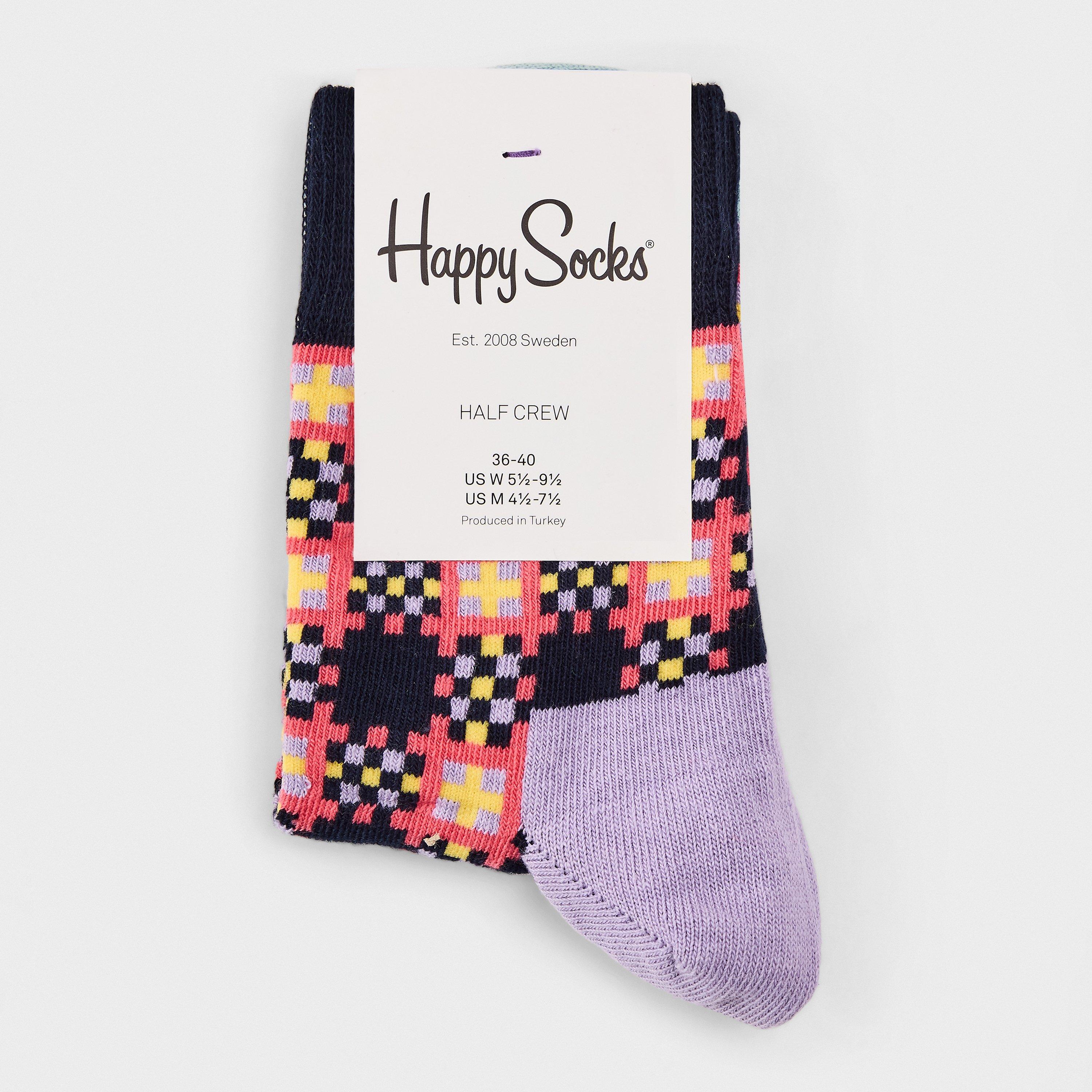 Rosa - Happy Socks - Tartan Crew Sk 99 - 2
