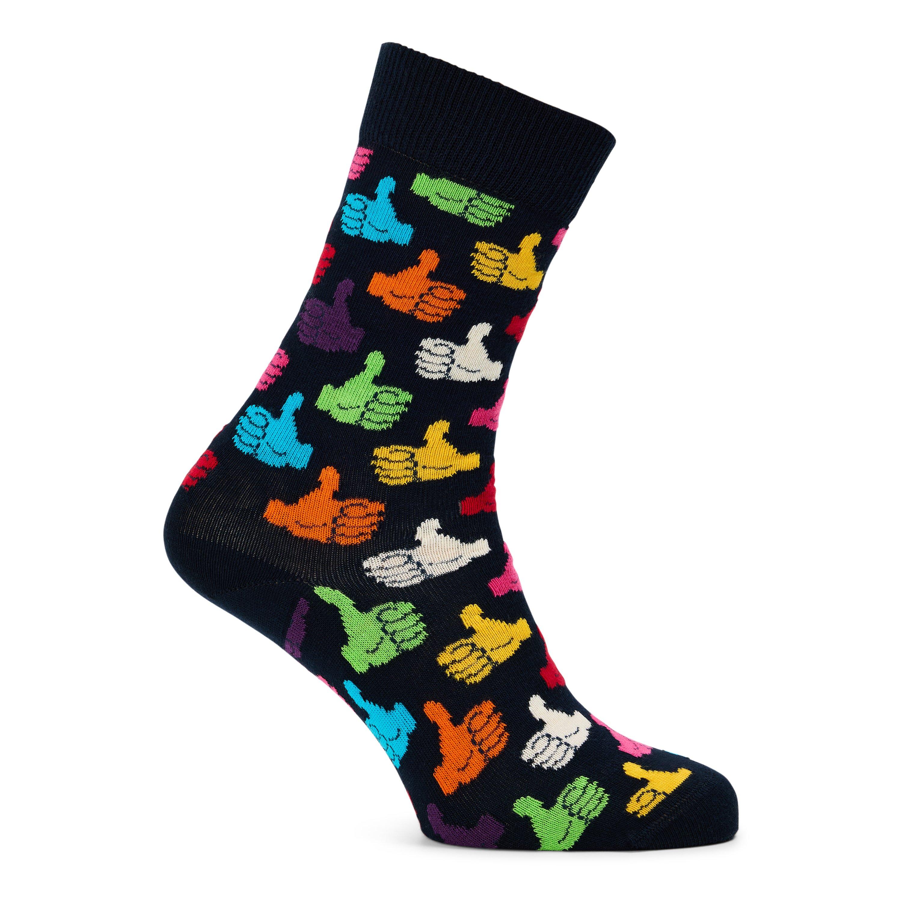 Black - Happy Socks - Thumbs Up Pop - 1