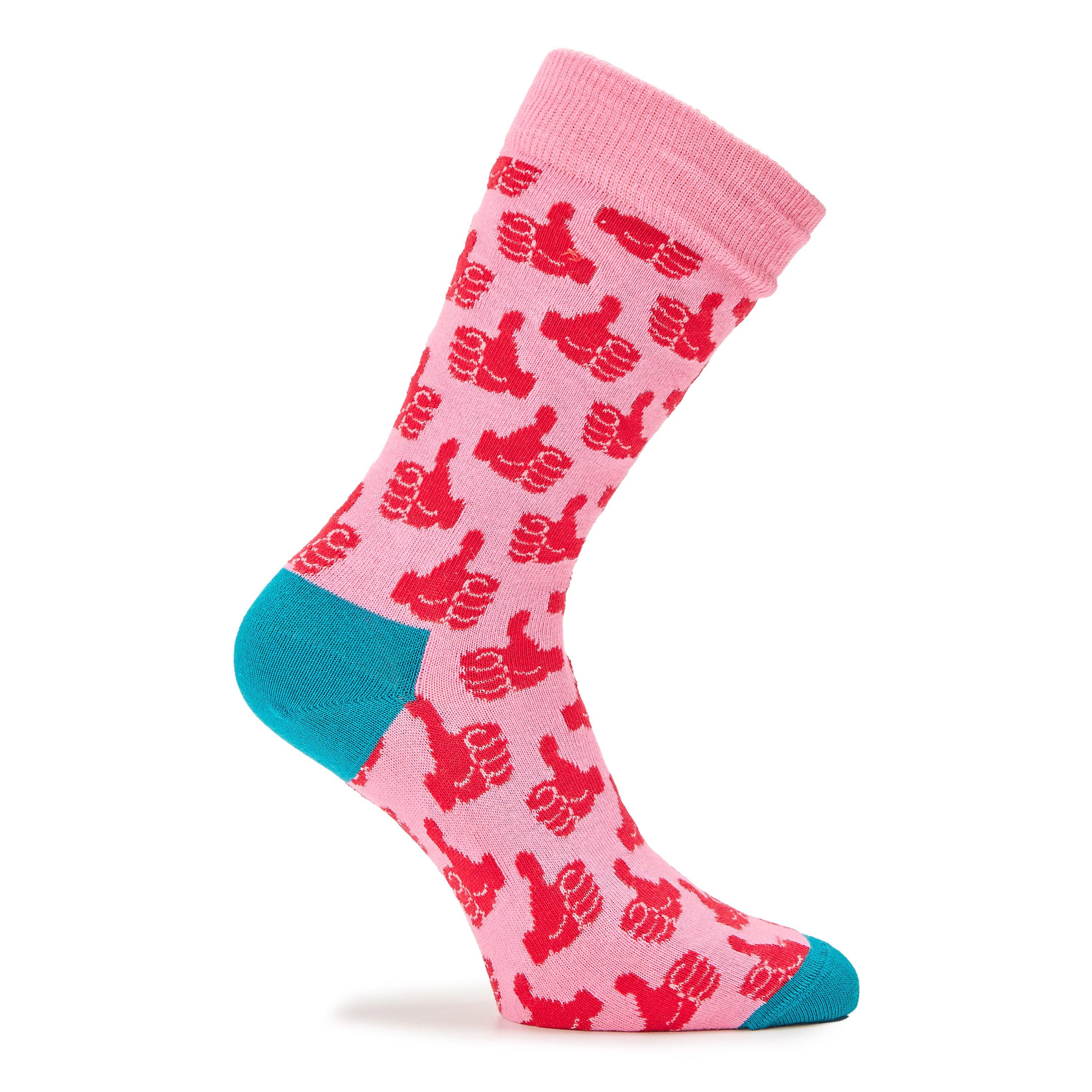 Roze - Happy Socks - Thumbs Up Sk 99 - 2