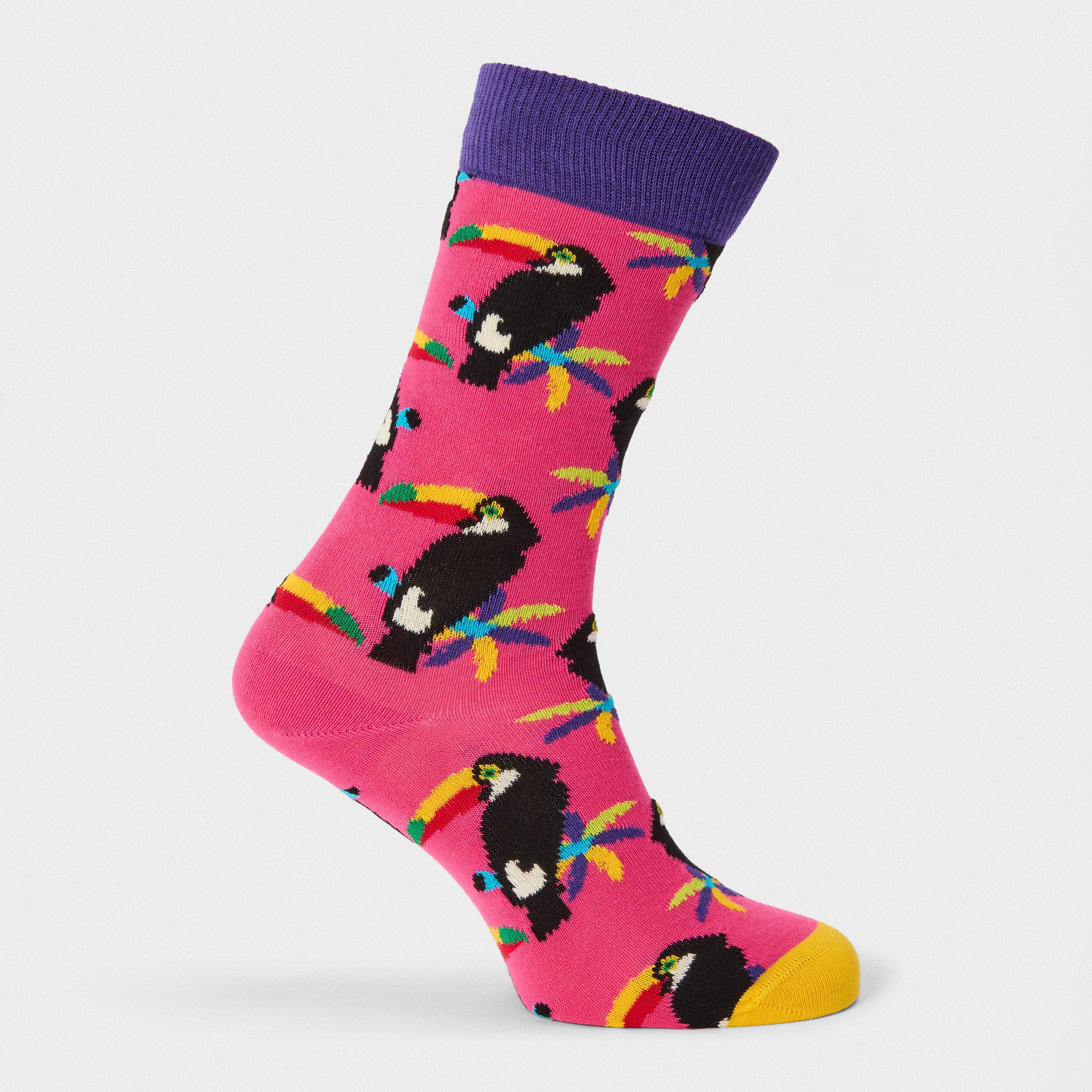Dark Pink - Happy Socks - Toucan Pop - 1