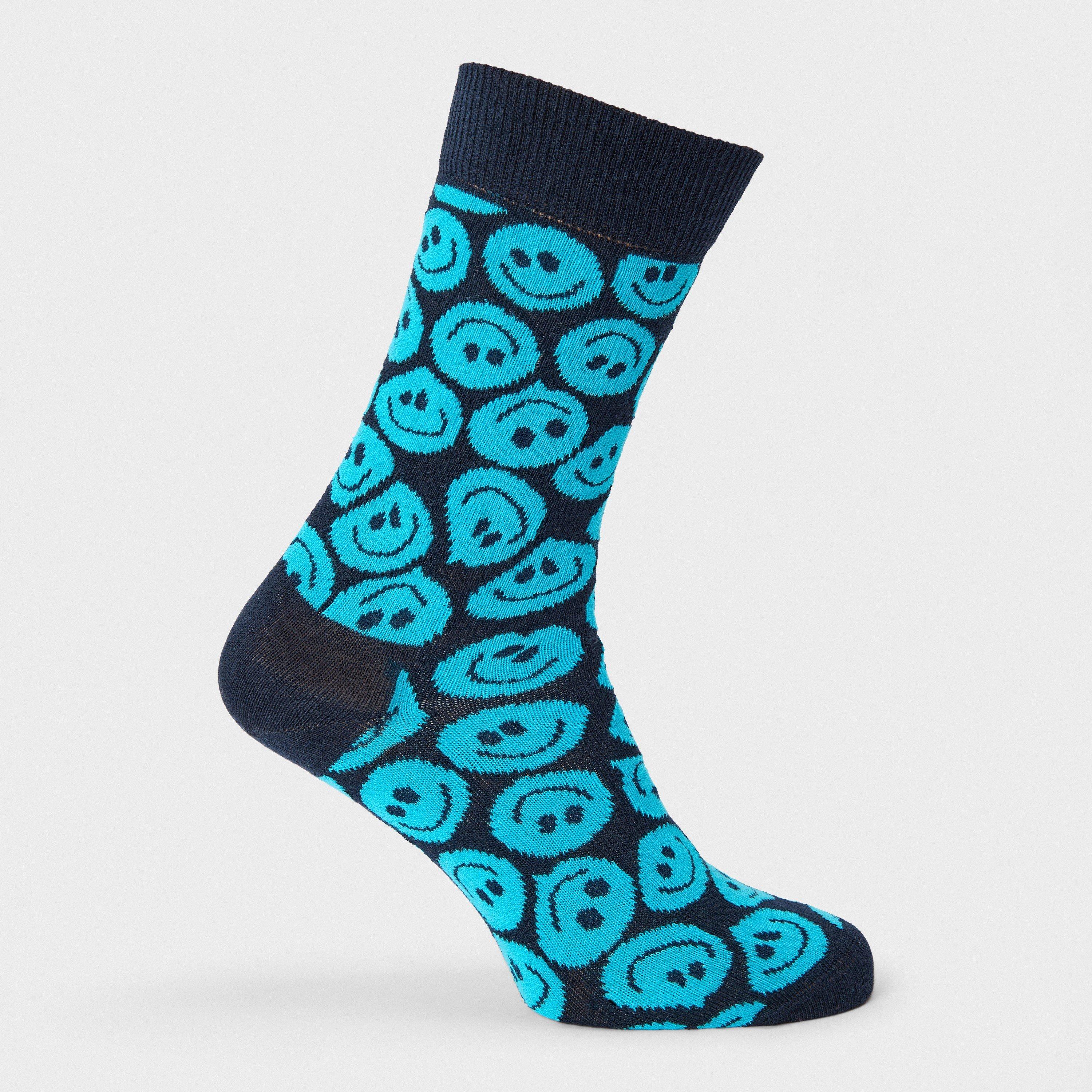 Happy Socks  Twistd Smile Pop - Navy - 4-7(36-40)