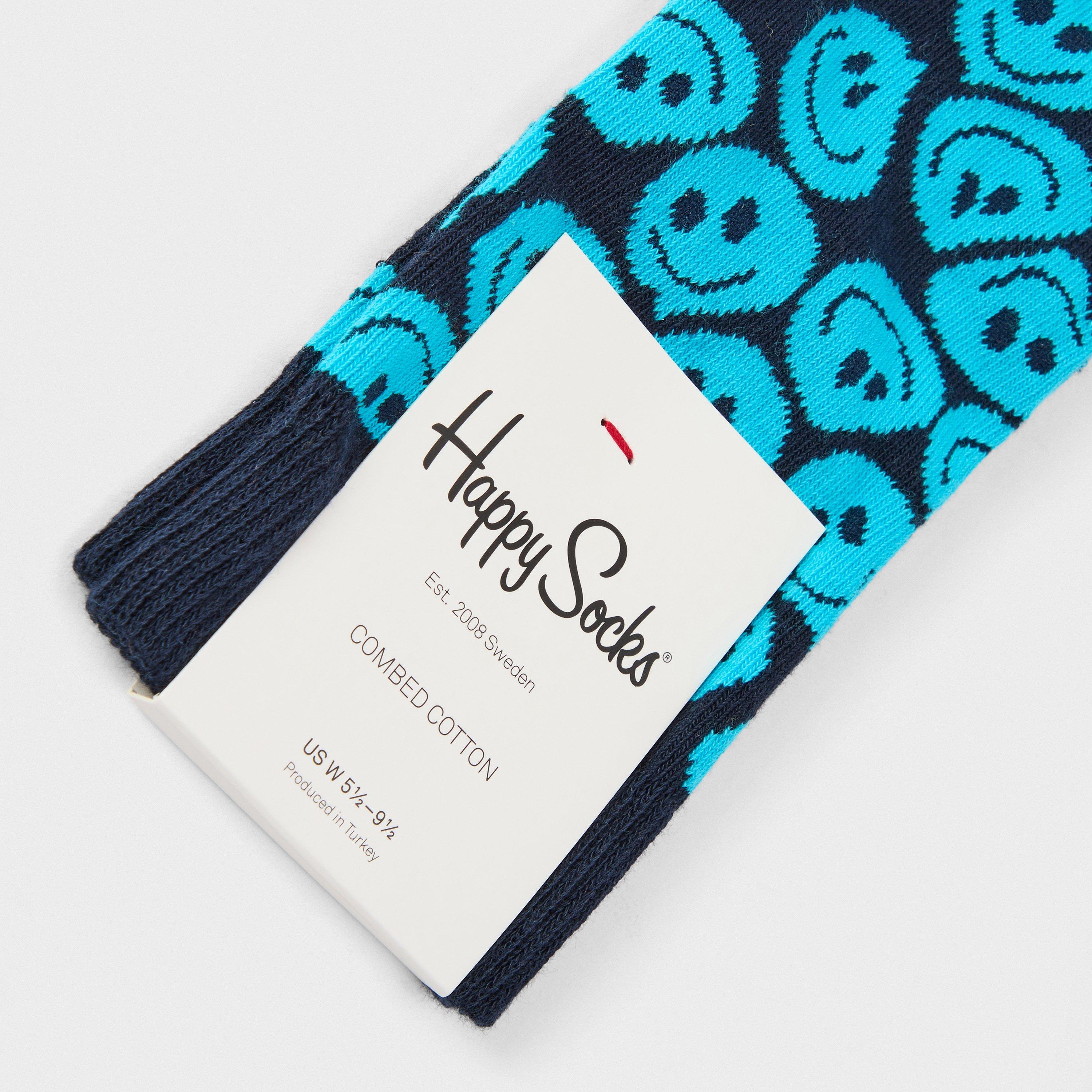 Navy - Happy Socks - Twistd Smile Pop - 2