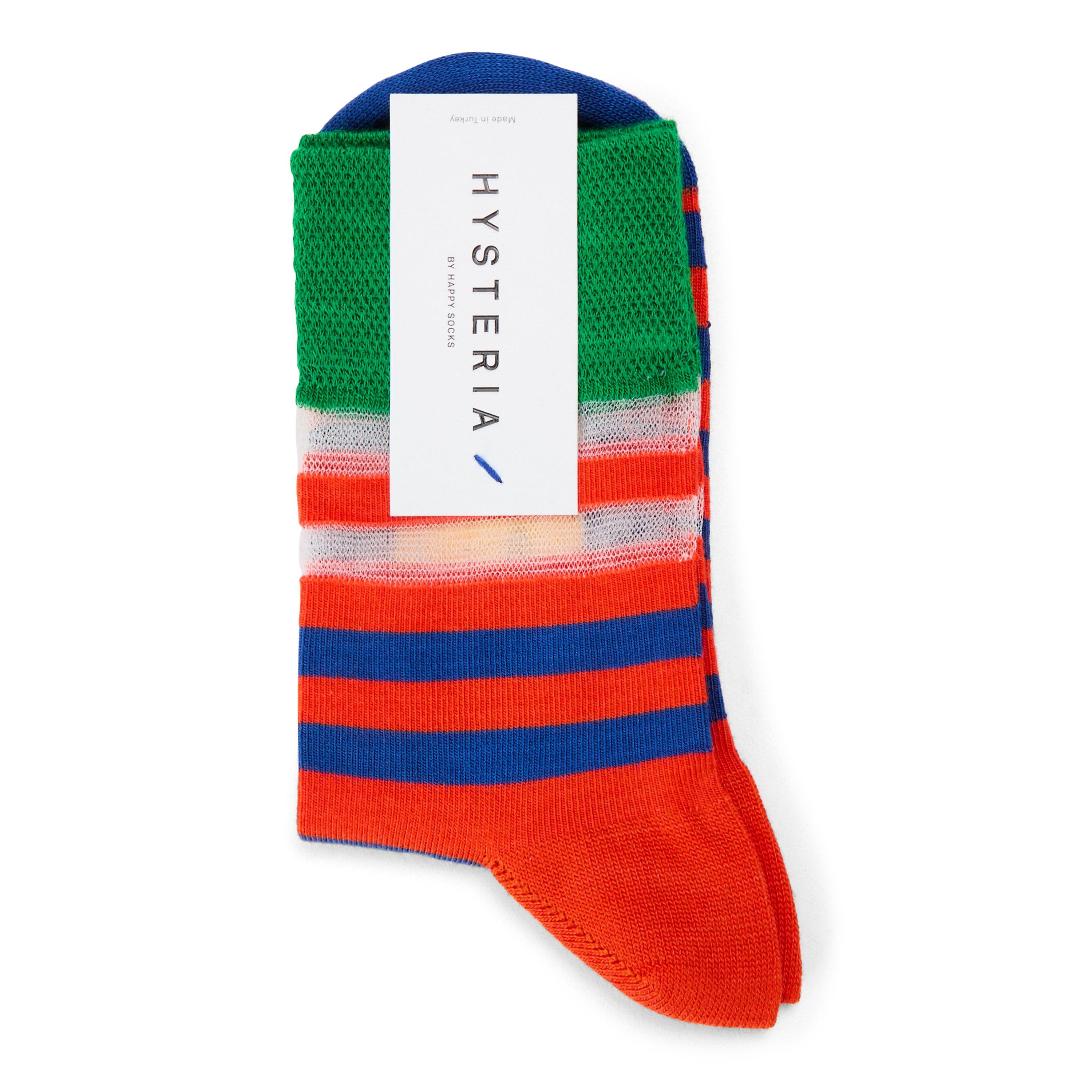 Red - Happy Socks - Verna Ankle Pop - 2