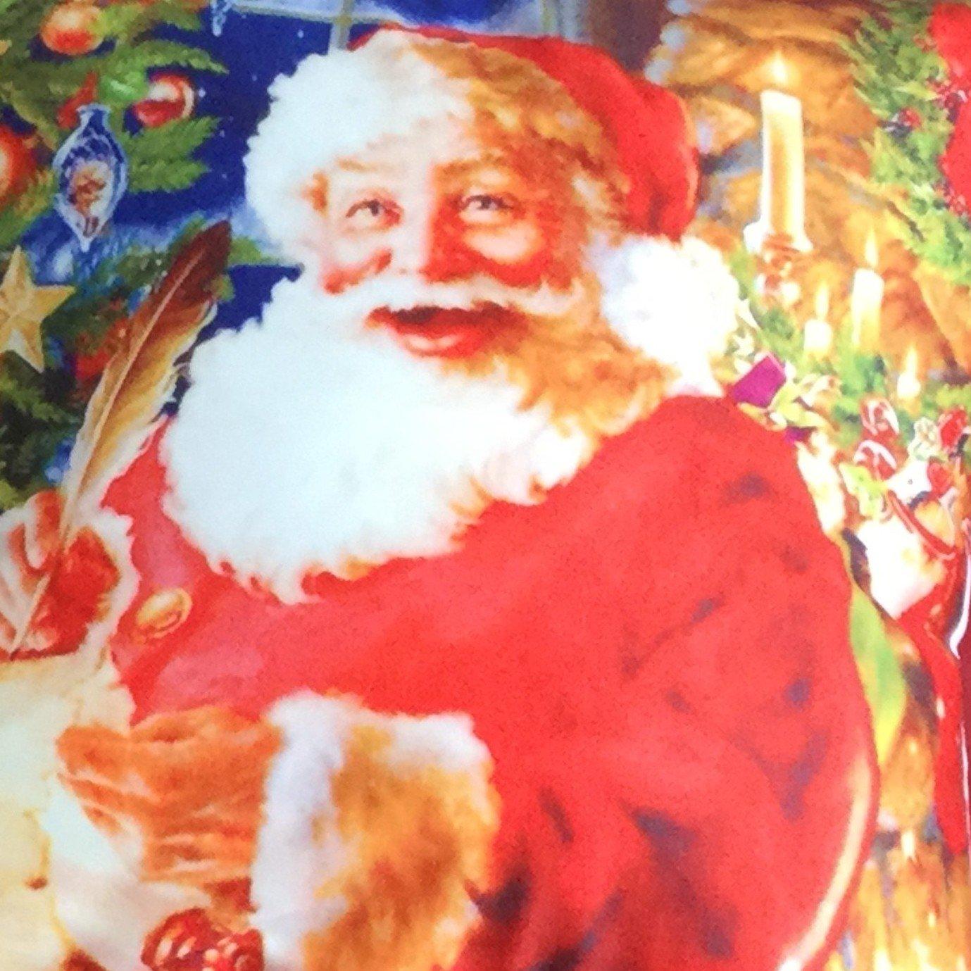 Multicolour - Alan Symonds - Santa & List Christmas Cushion - 3