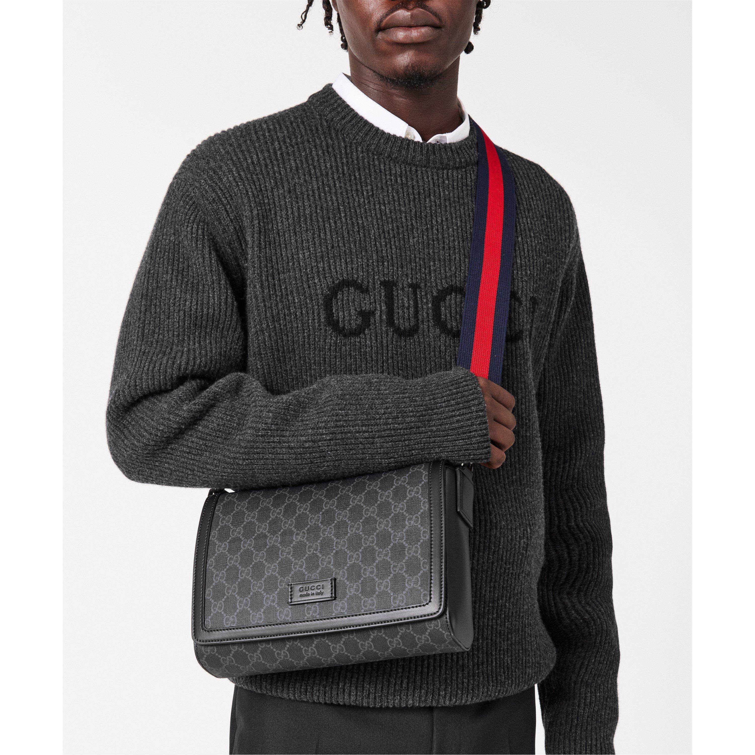 GG Black - Gucci - Men's Cross Body Bag - 3