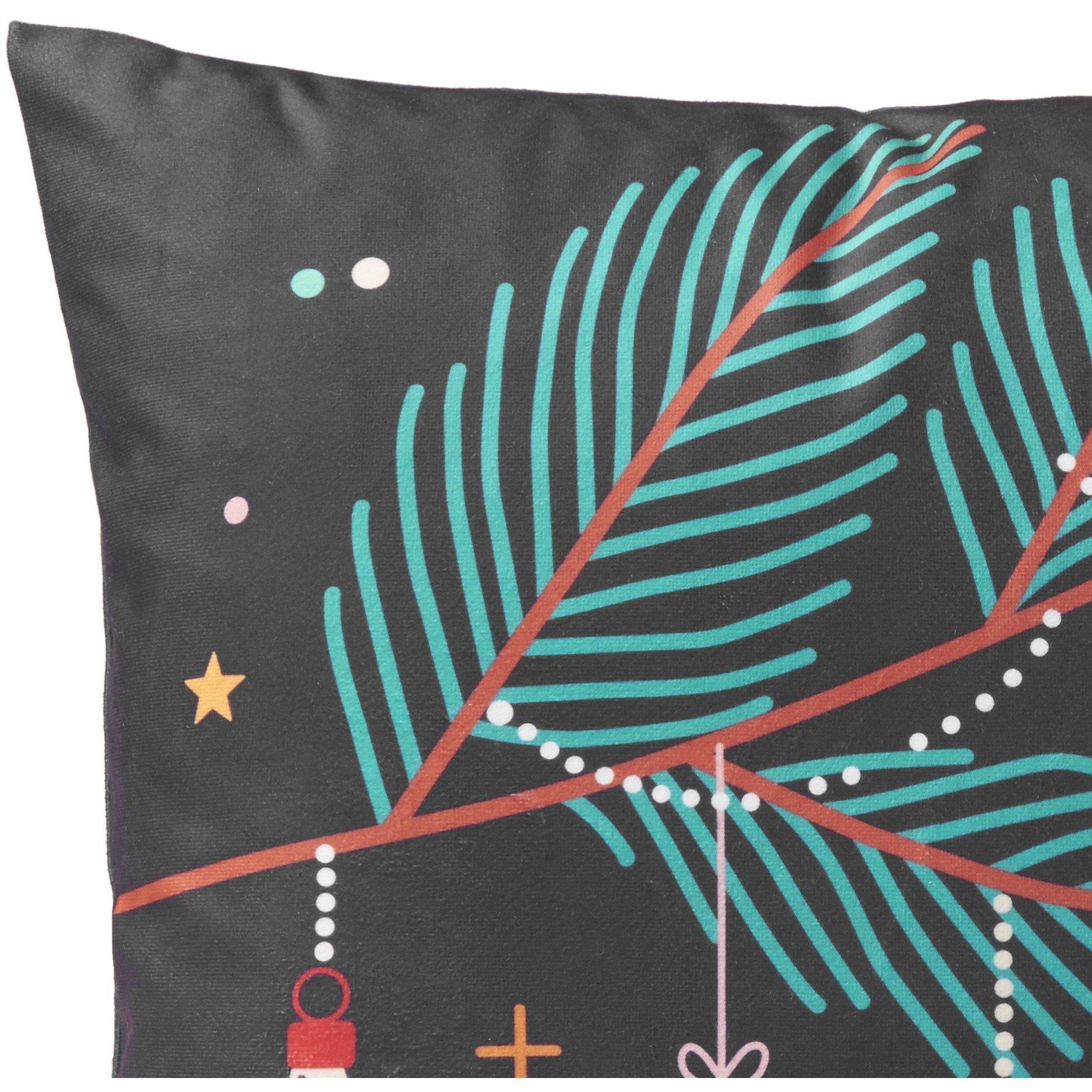 Multicolour - Alan Symonds - Baubles Velvet Christmas Cushion - 2