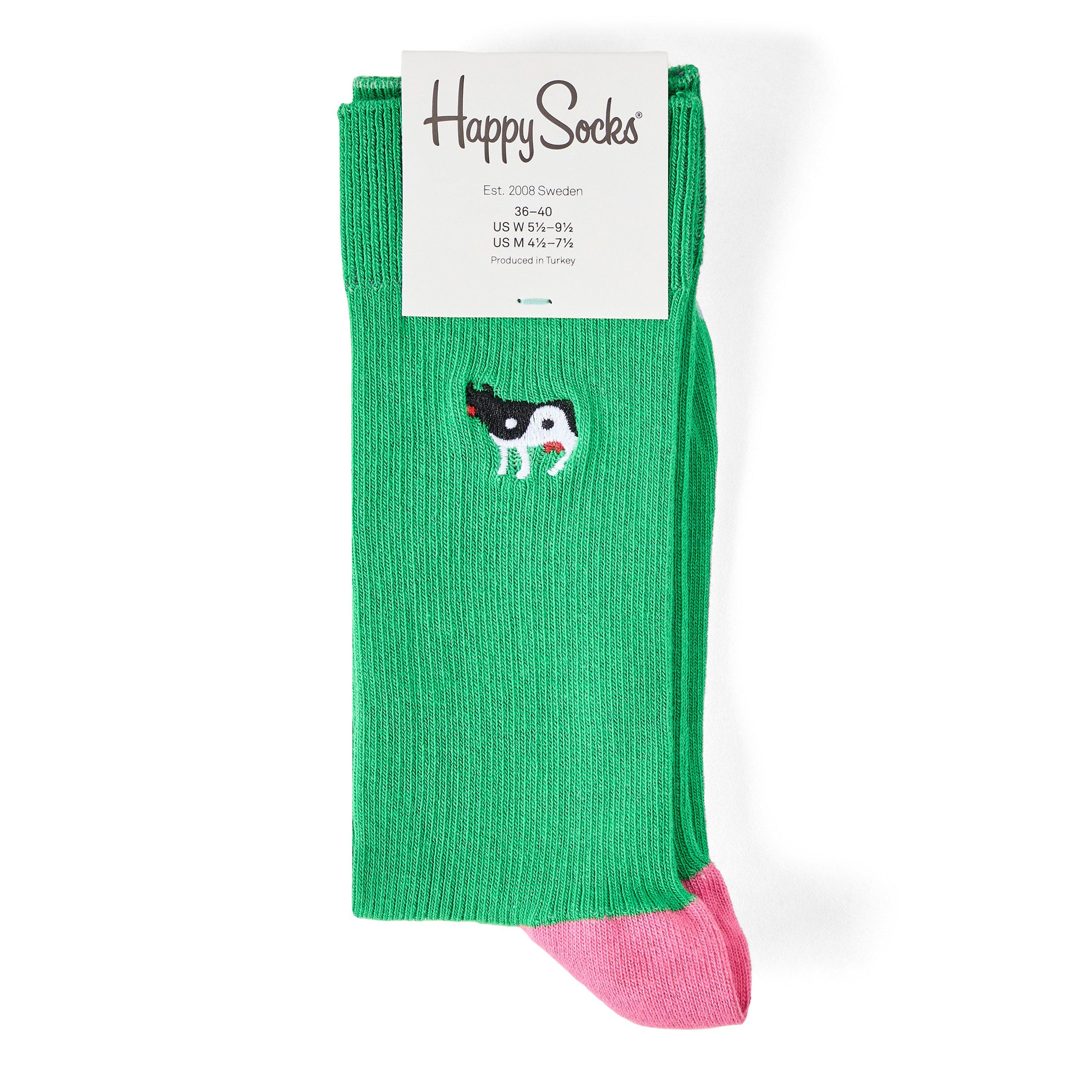 Grøn - Happy Socks - Yin Yang Cow Sk 99 - 2
