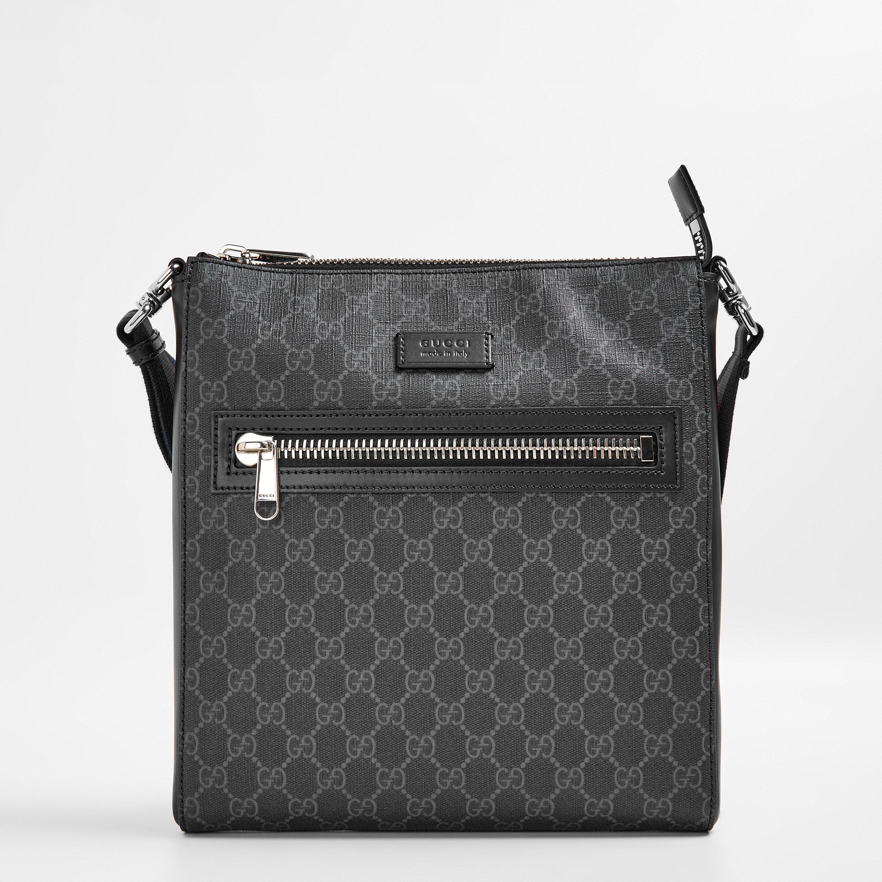 Gucci Men's Cross Body Bag - GG Black