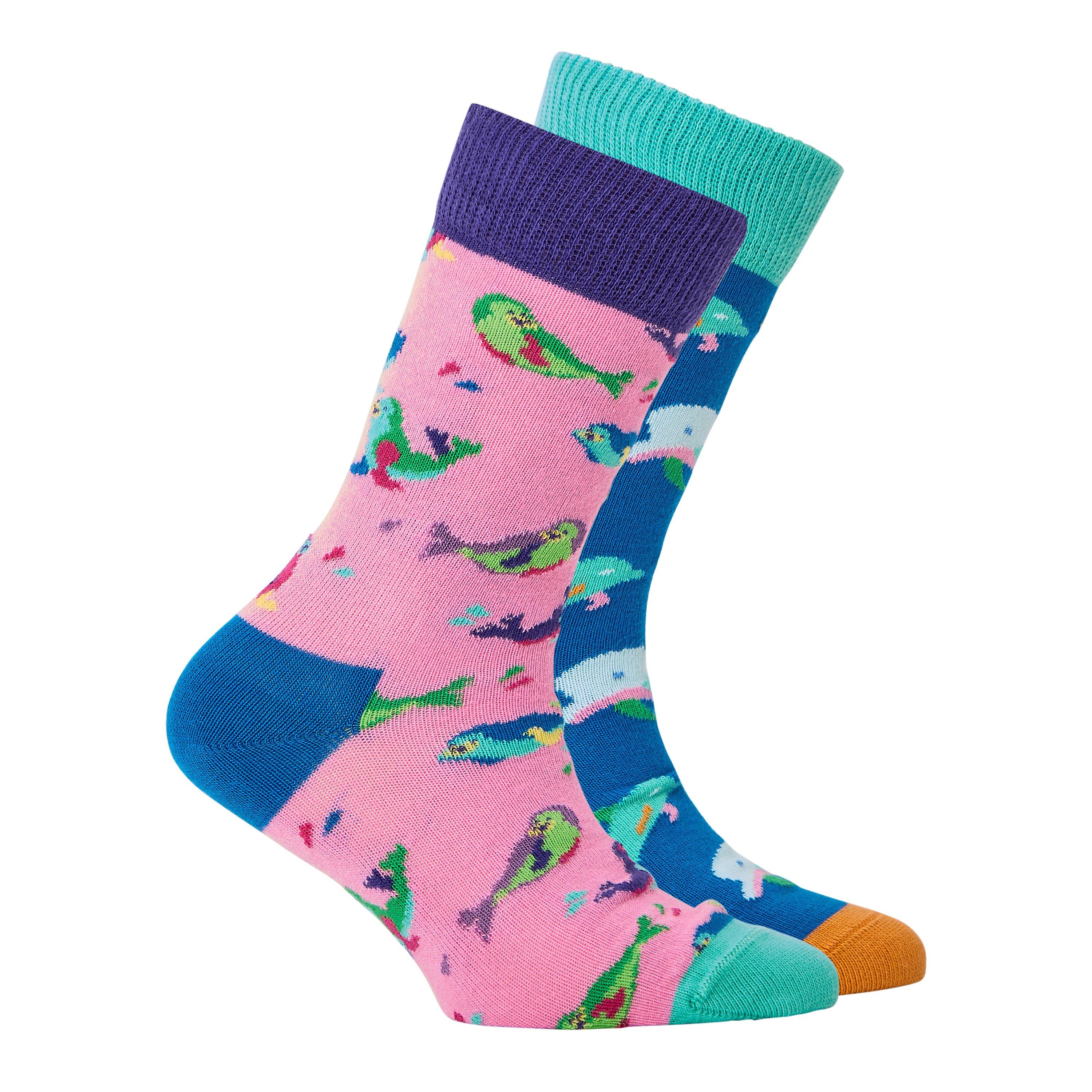 Happy Socks  Newborn Dolphin Pop - Blue - 12-24M