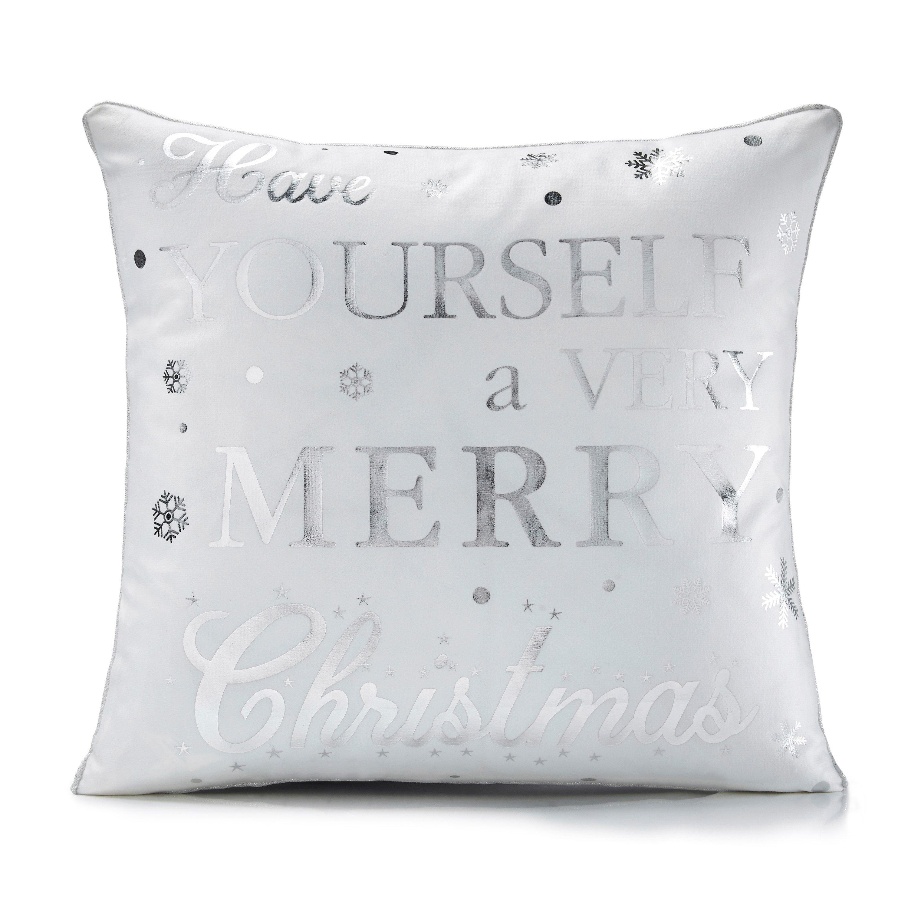 White - Alan Symonds - Have Yourself Christmas Cushion - 1