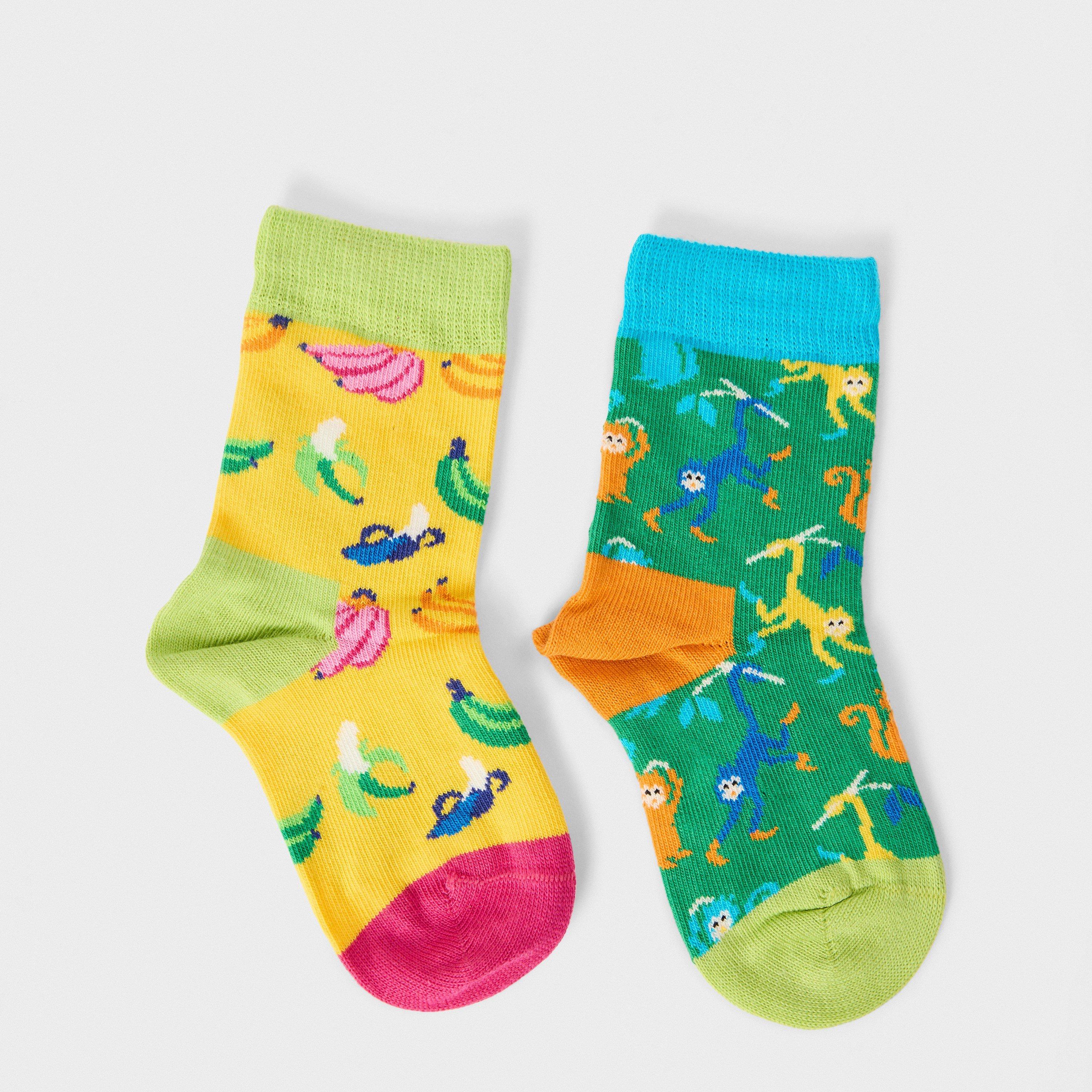Green - Happy Socks - Monkey Pop - 1