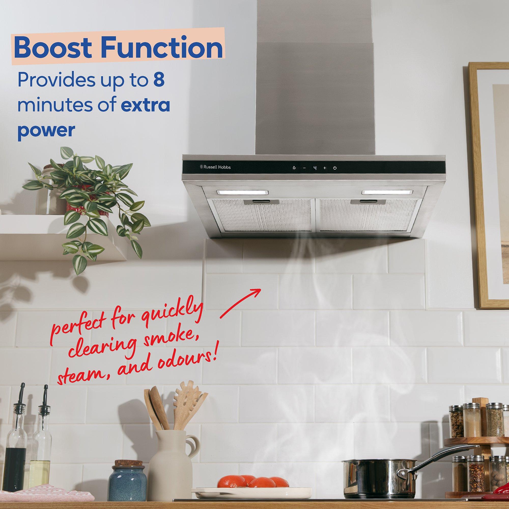 Stainless Steel - Russell Hobbs - RHGCH603SS 60cm TShape Cooker Hood Stainless Steel - 5