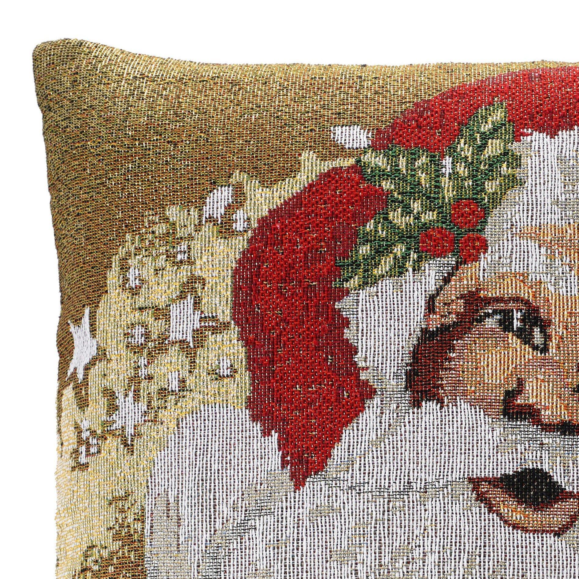 Multicolour - Alan Symonds - I Believe Tapestry Christmas Cushion - 2