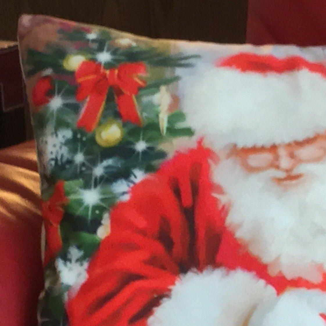 Multicolour - Alan Symonds - Santa & Child Christmas Cushion - 2