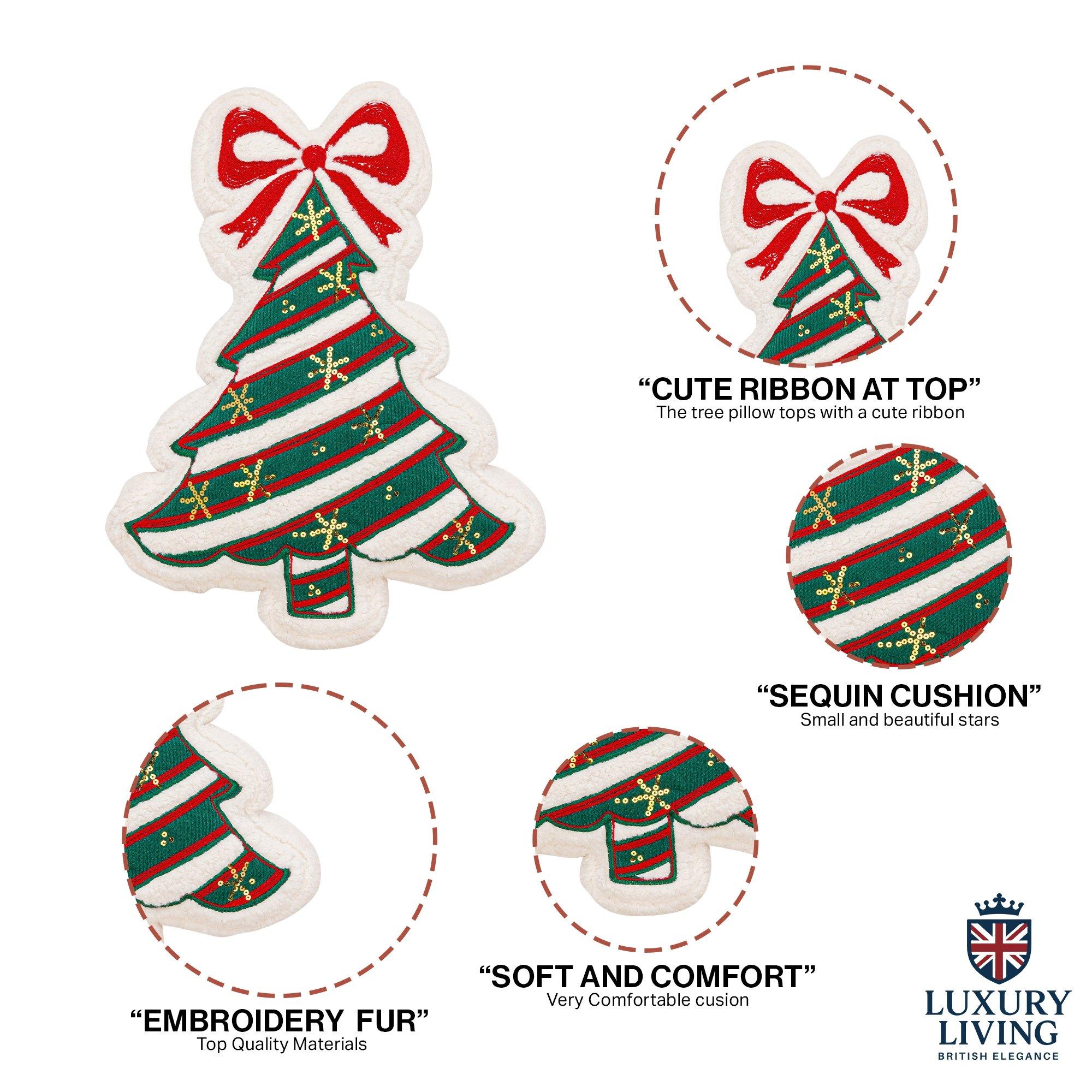 Multicolour - Alan Symonds - Novelty Christmas Tree Cushion - 4