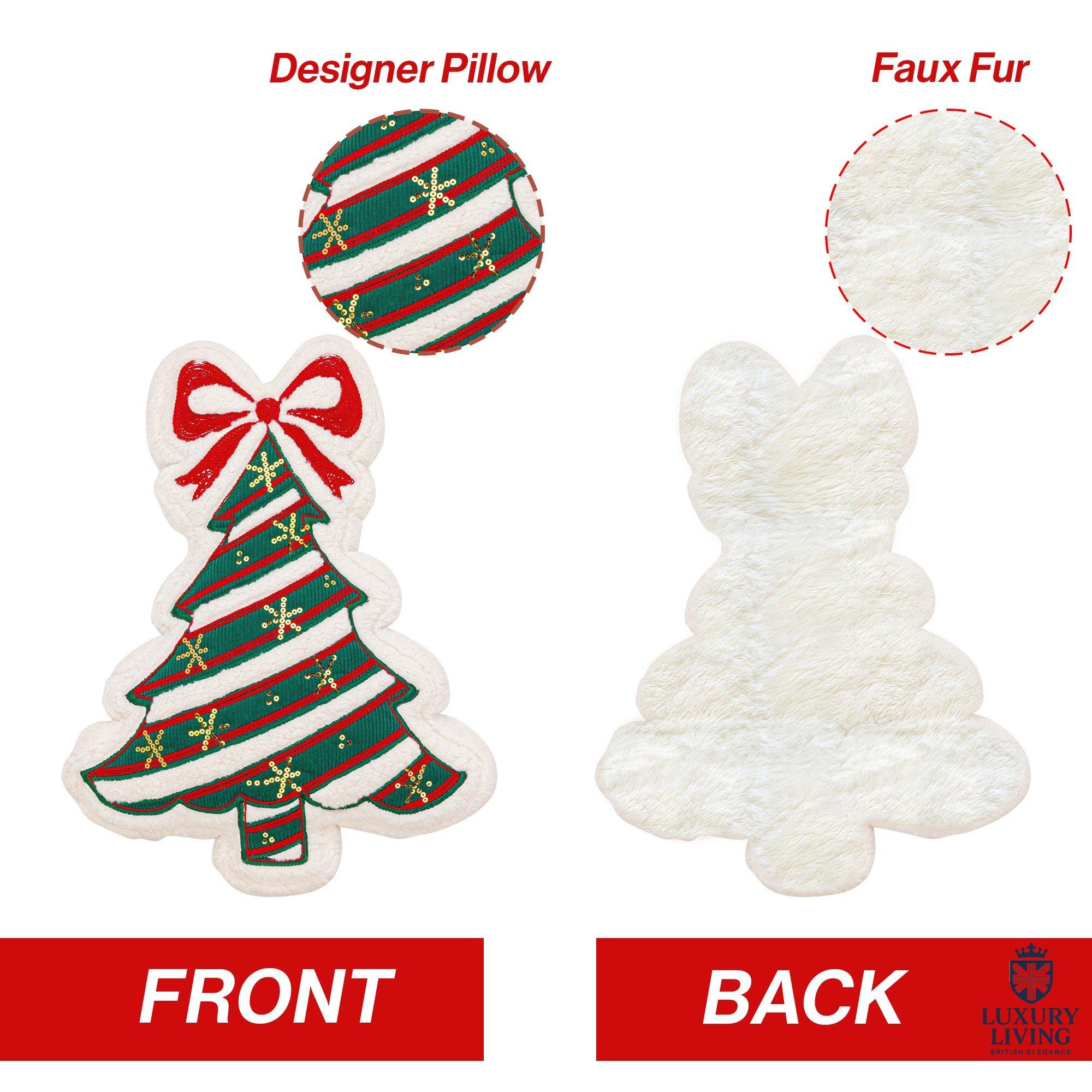 Multicolour - Alan Symonds - Novelty Christmas Tree Cushion - 5