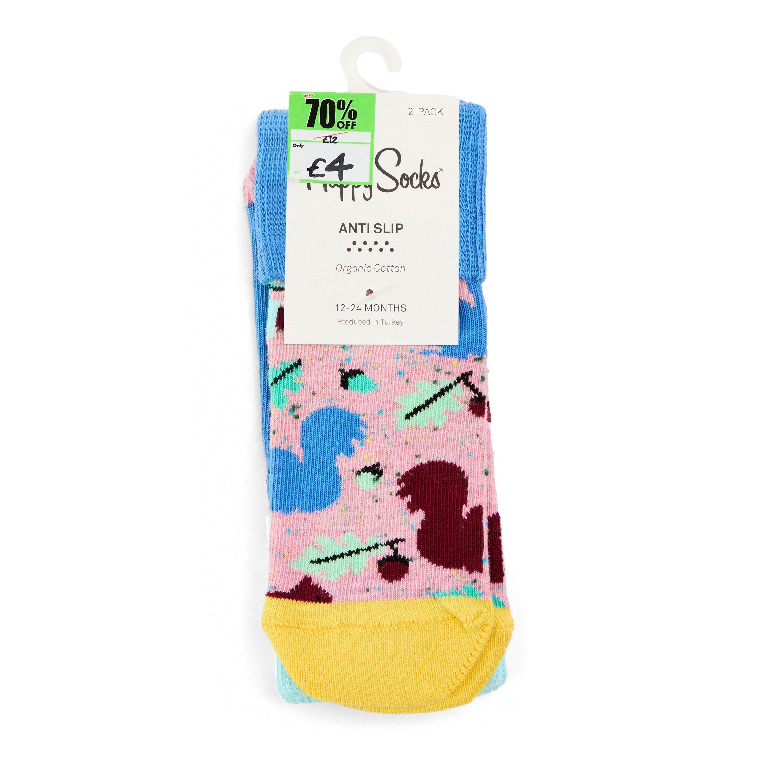 Lichtroze - Happy Socks - 2Pk Squirel Sk Bb99 - 2