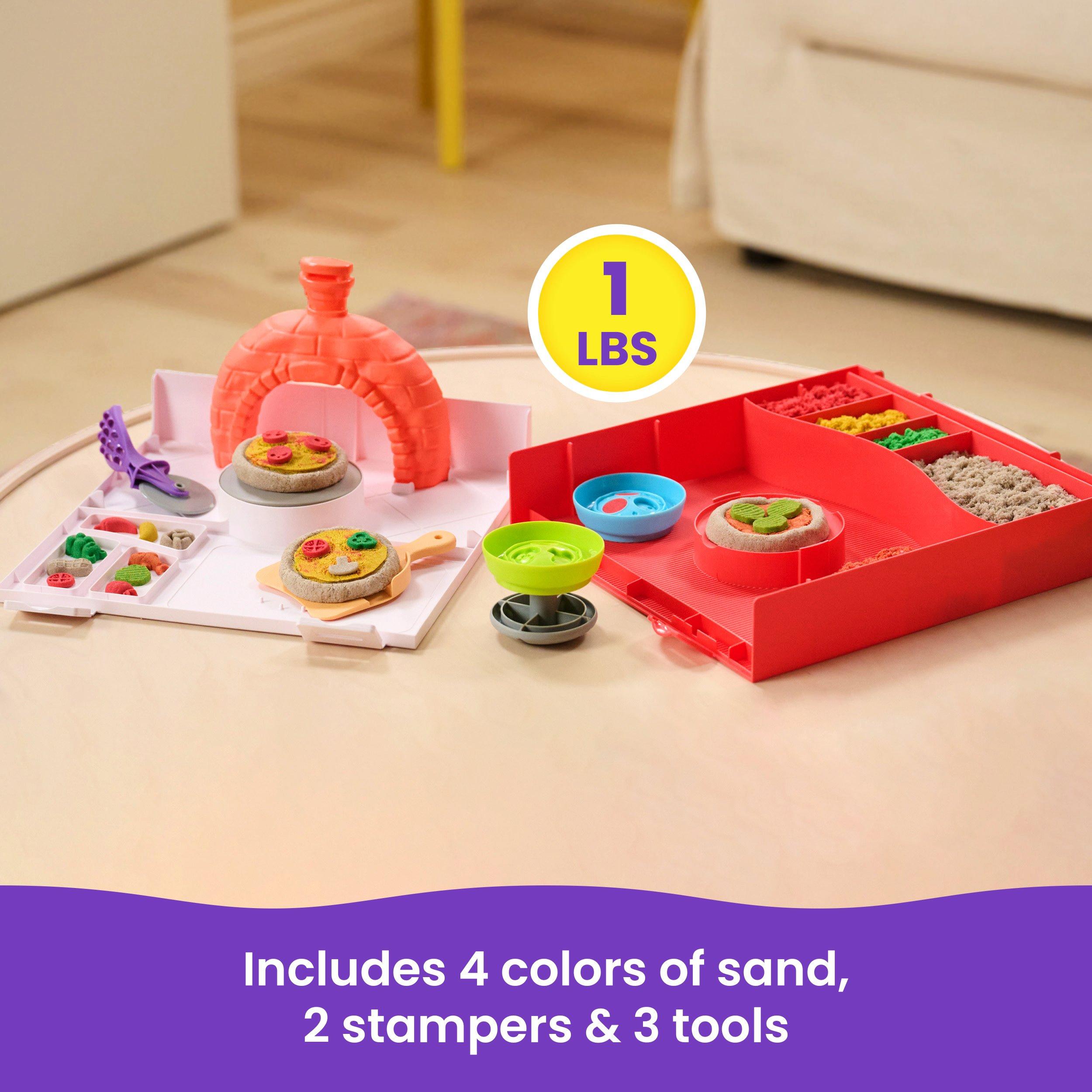 Multi - Kinetic - Sand SquishPizza Rising Pizza Playset - 5