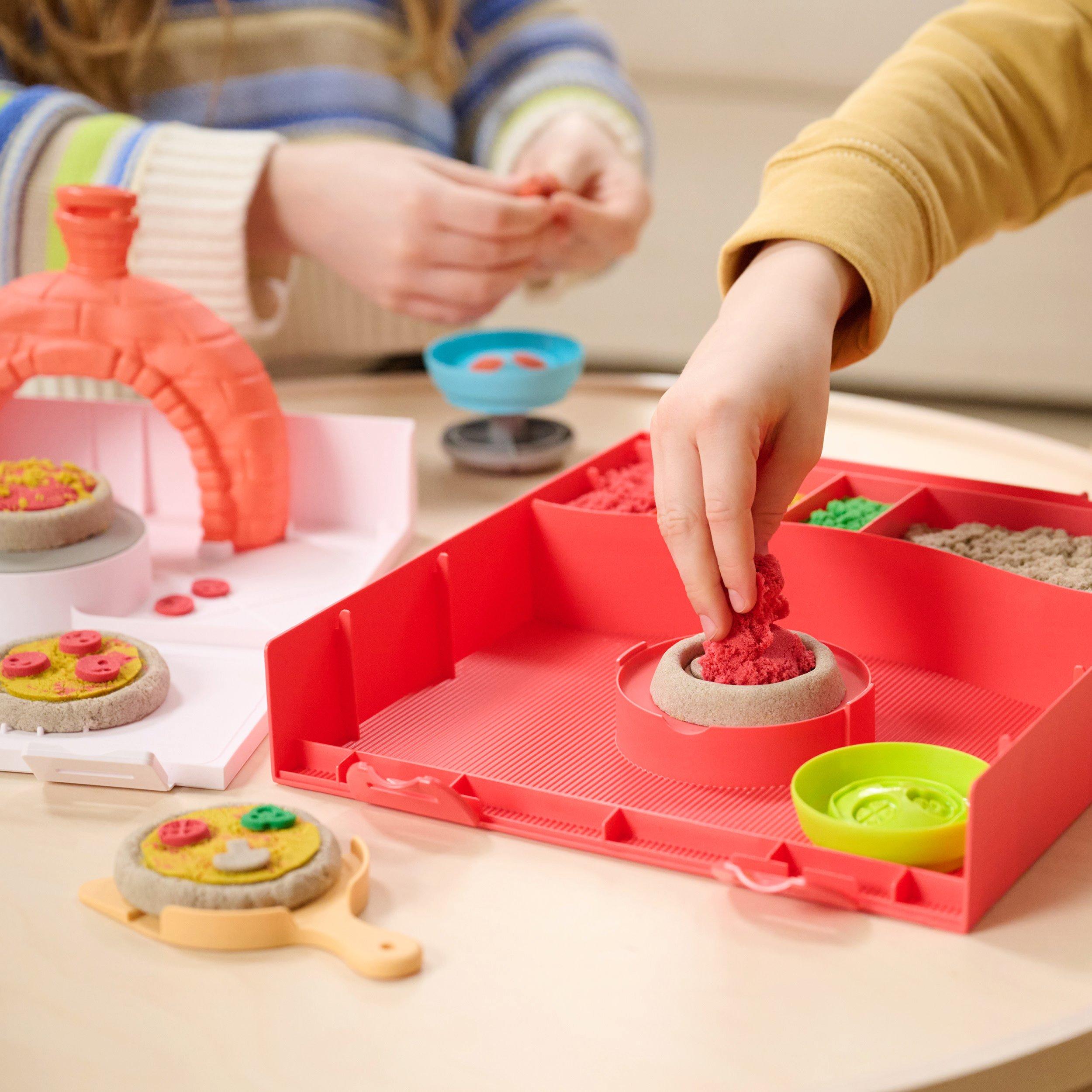 Multi - Kinetic - Sand SquishPizza Rising Pizza Playset - 7