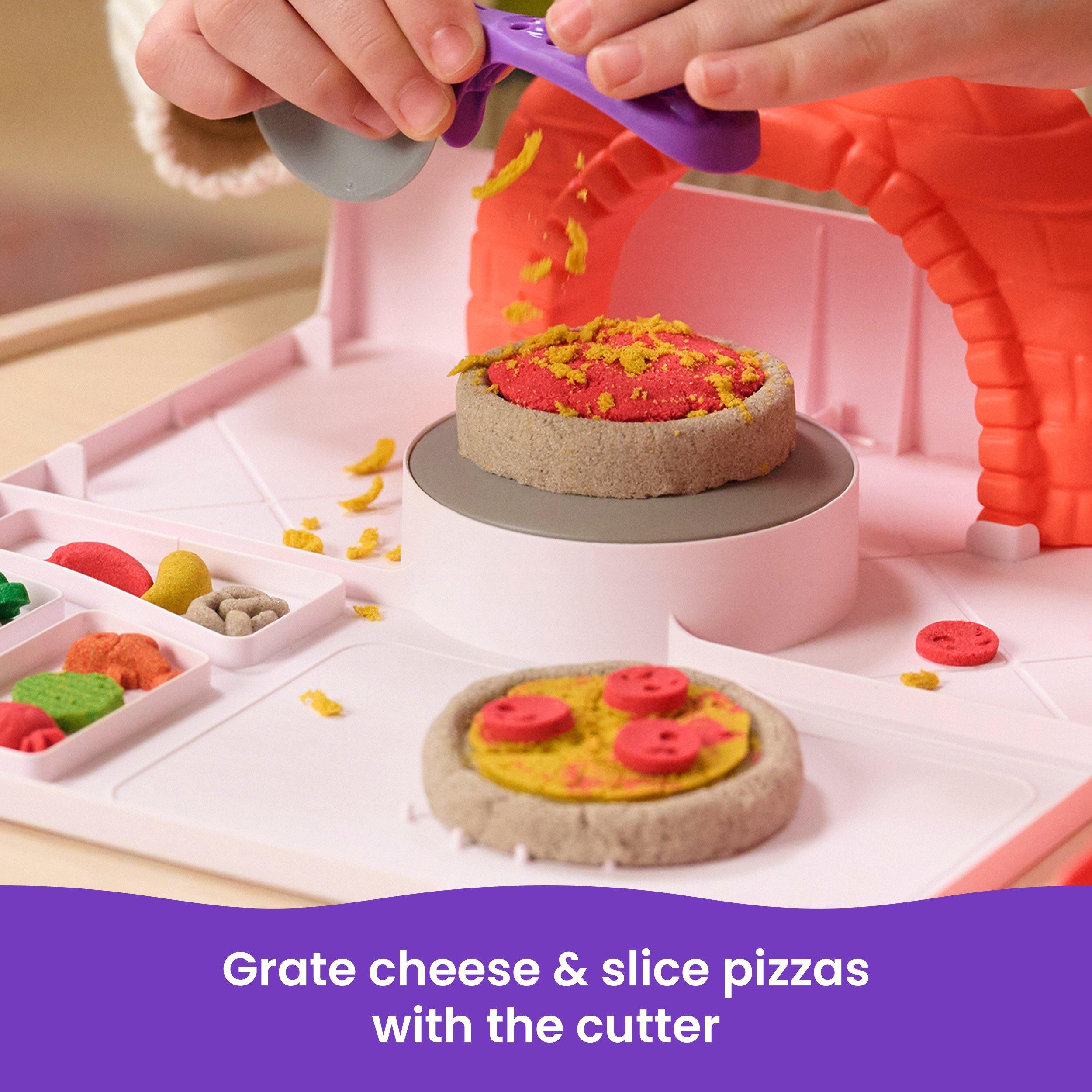 Multi - Kinetic - Sand SquishPizza Rising Pizza Playset - 8