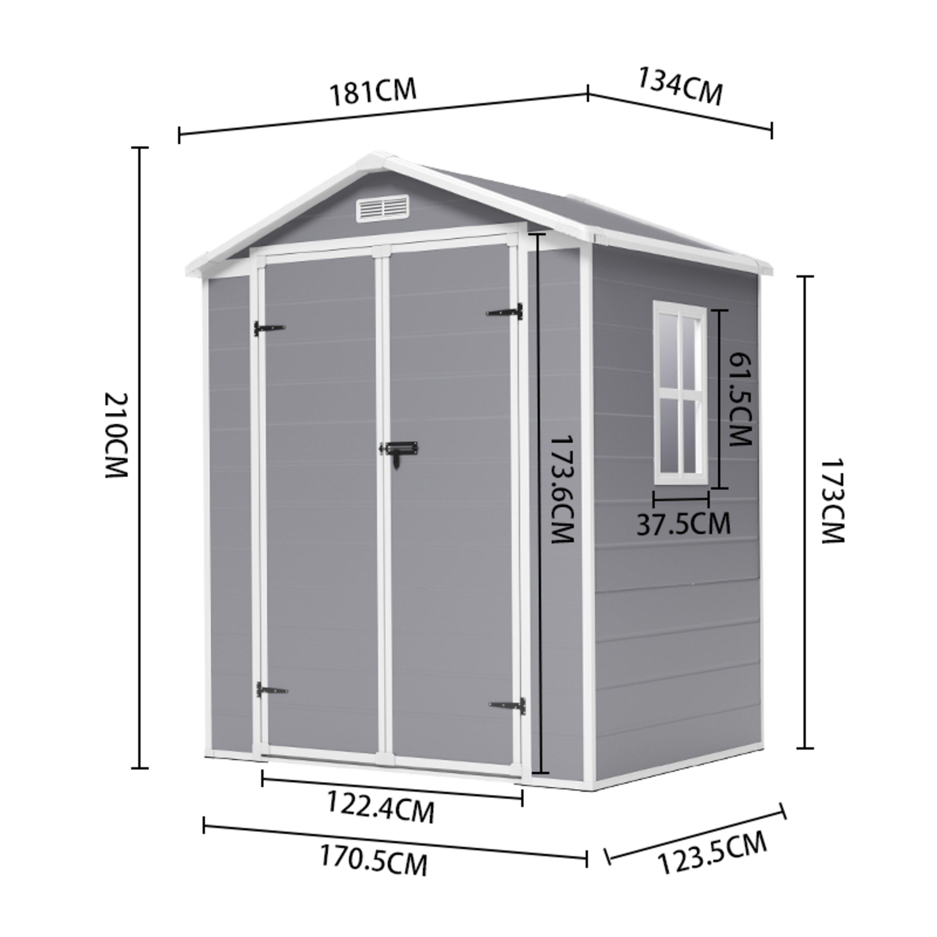 Grey - Breeins - Breeins 4x6 Shed MP 64 - 10