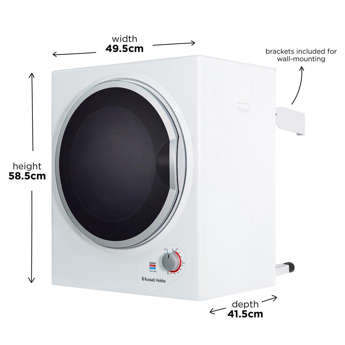White - Russell Hobbs - Russell Hobbs RH3VTD800 2.5kg Tumble Dryer - 2