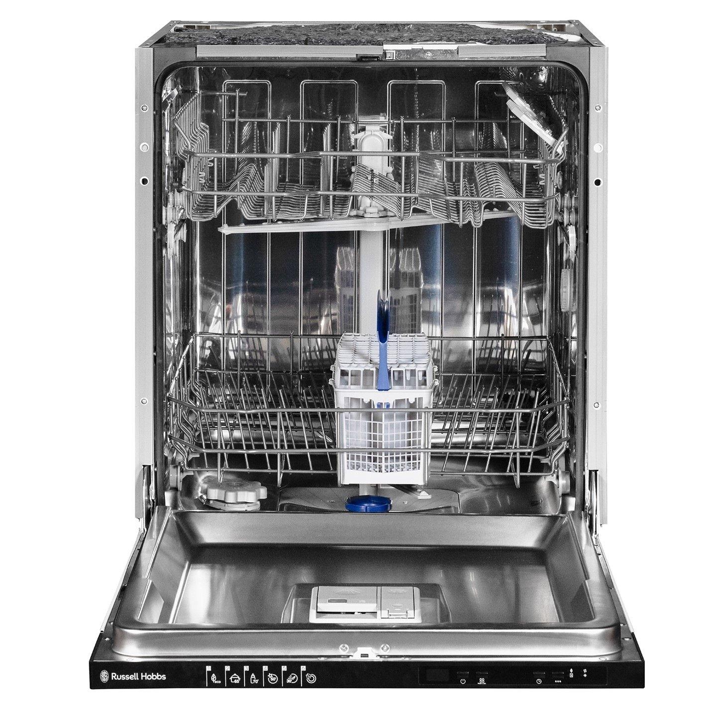 Silver - Russell Hobbs - RH60BIDW01D2 B/I Dishwasher in Silver - 1