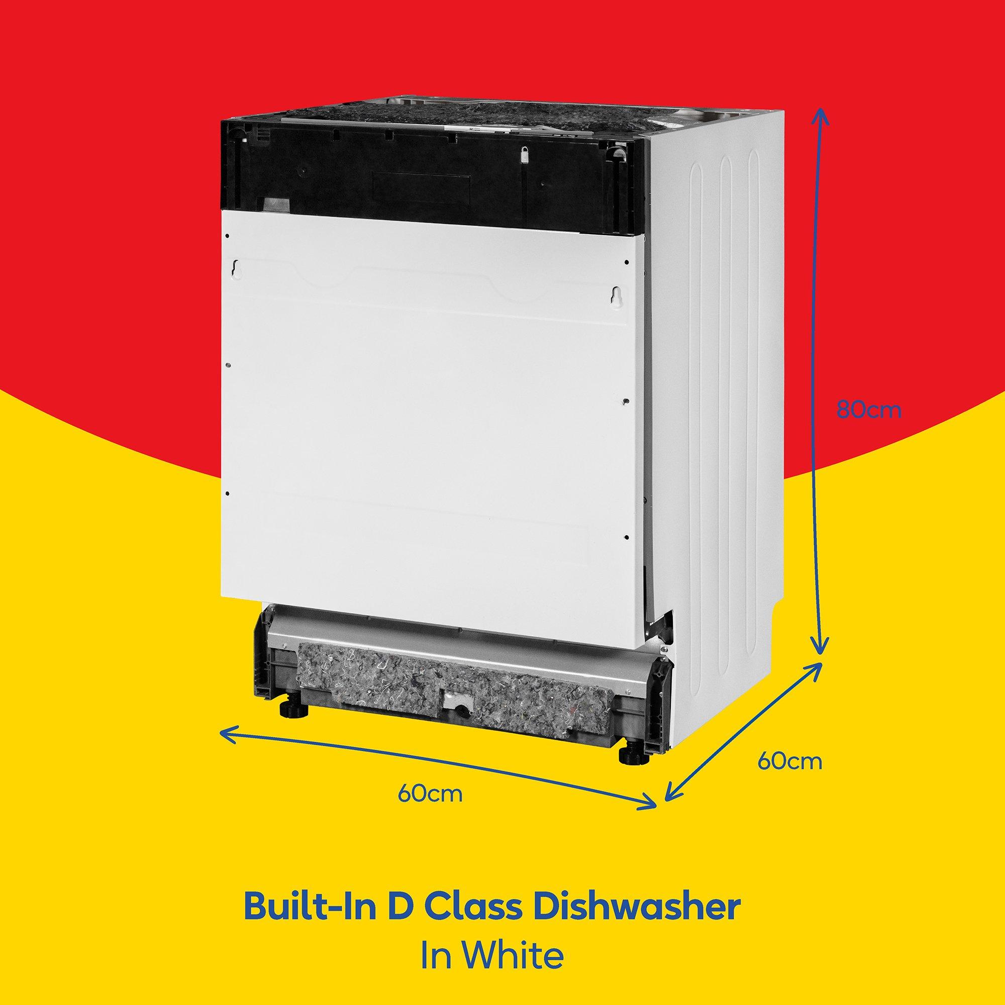 Silver - Russell Hobbs - RH60BIDW01D2 B/I Dishwasher in Silver - 2