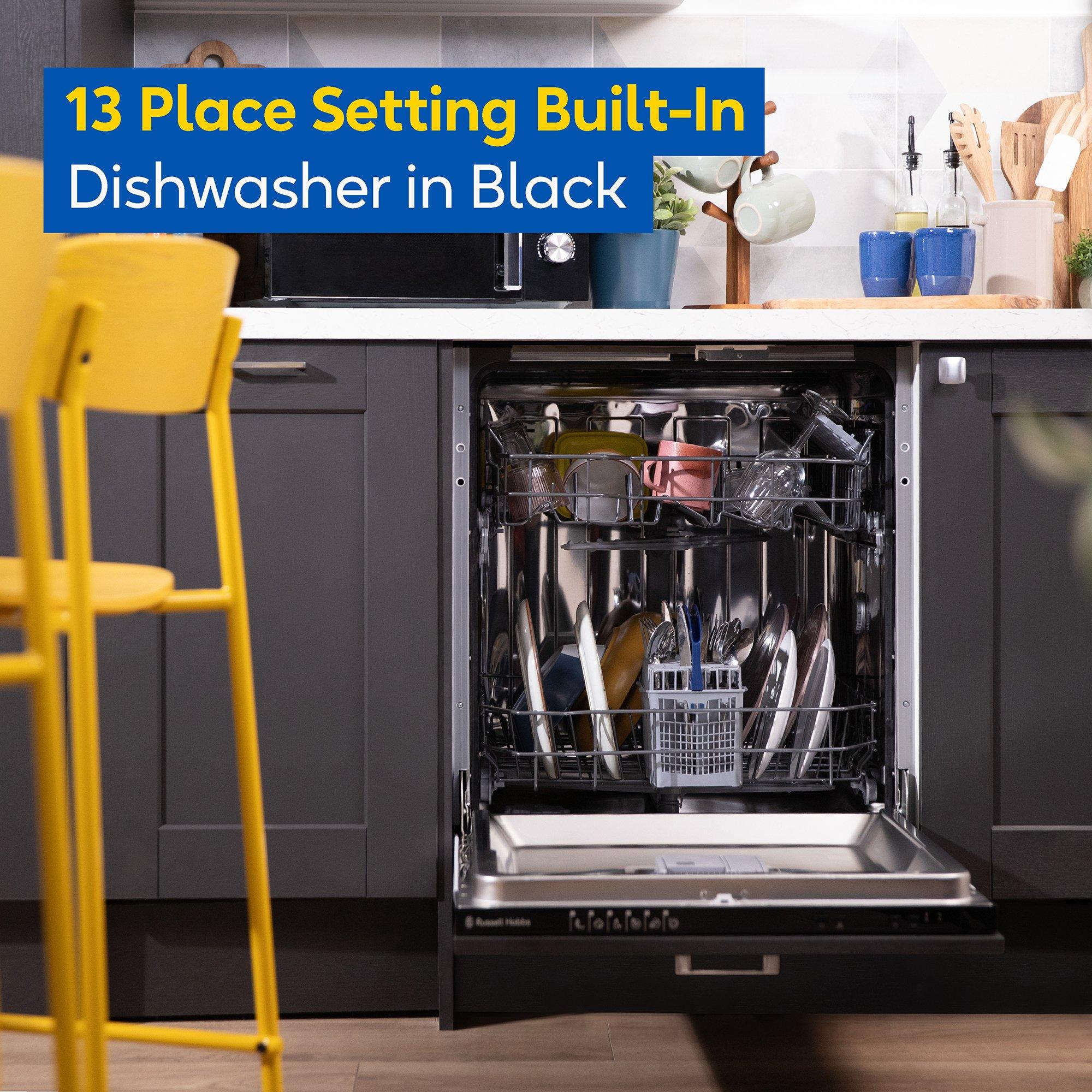 Silver - Russell Hobbs - RH60BIDW01D2 B/I Dishwasher in Silver - 3