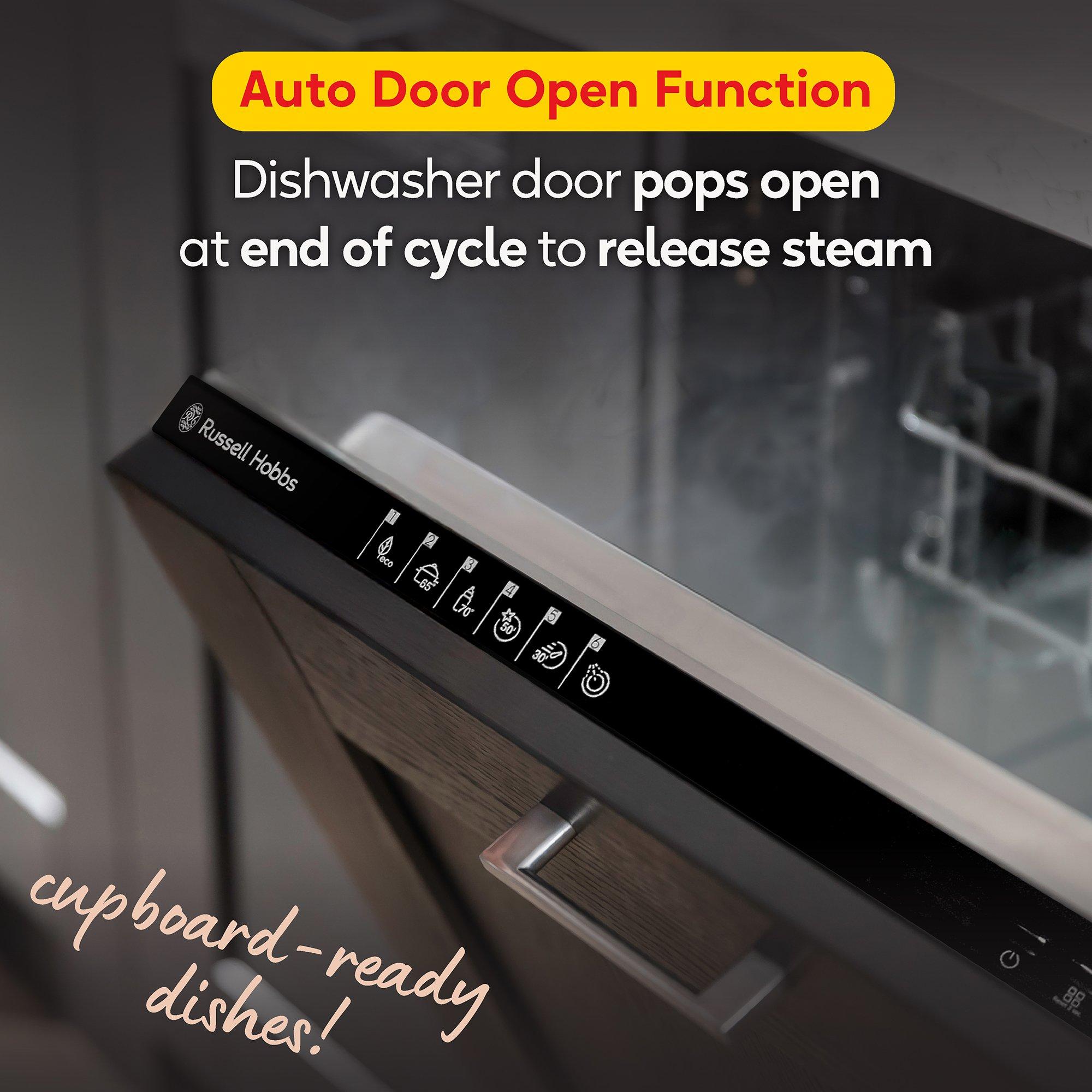 Silver - Russell Hobbs - RH60BIDW01D2 B/I Dishwasher in Silver - 4