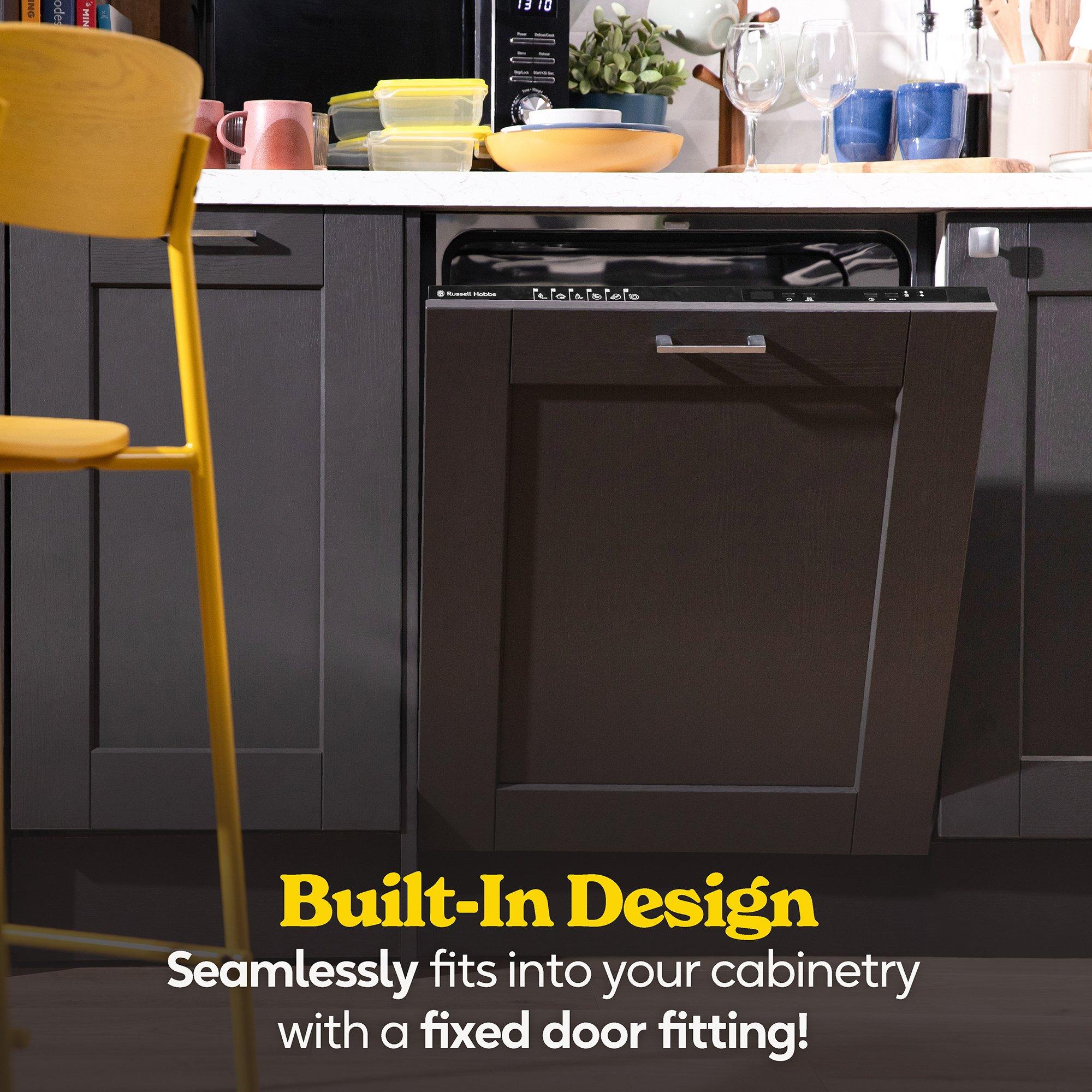 Silver - Russell Hobbs - RH60BIDW01D2 B/I Dishwasher in Silver - 6