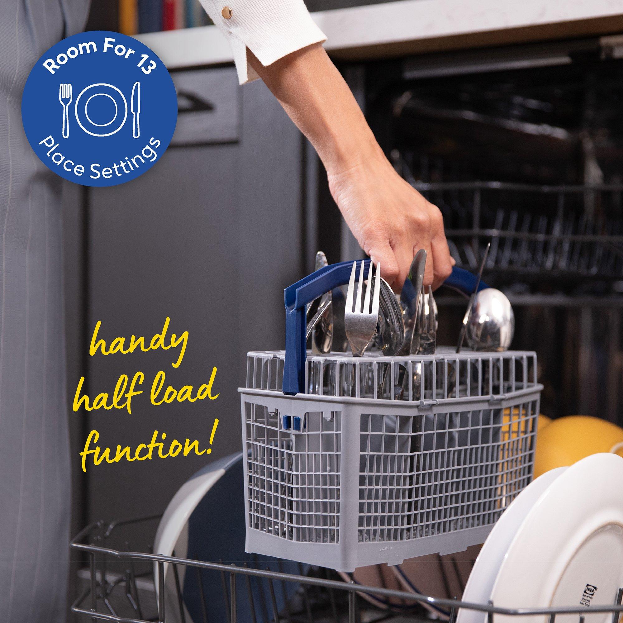 Silver - Russell Hobbs - RH60BIDW01D2 B/I Dishwasher in Silver - 8