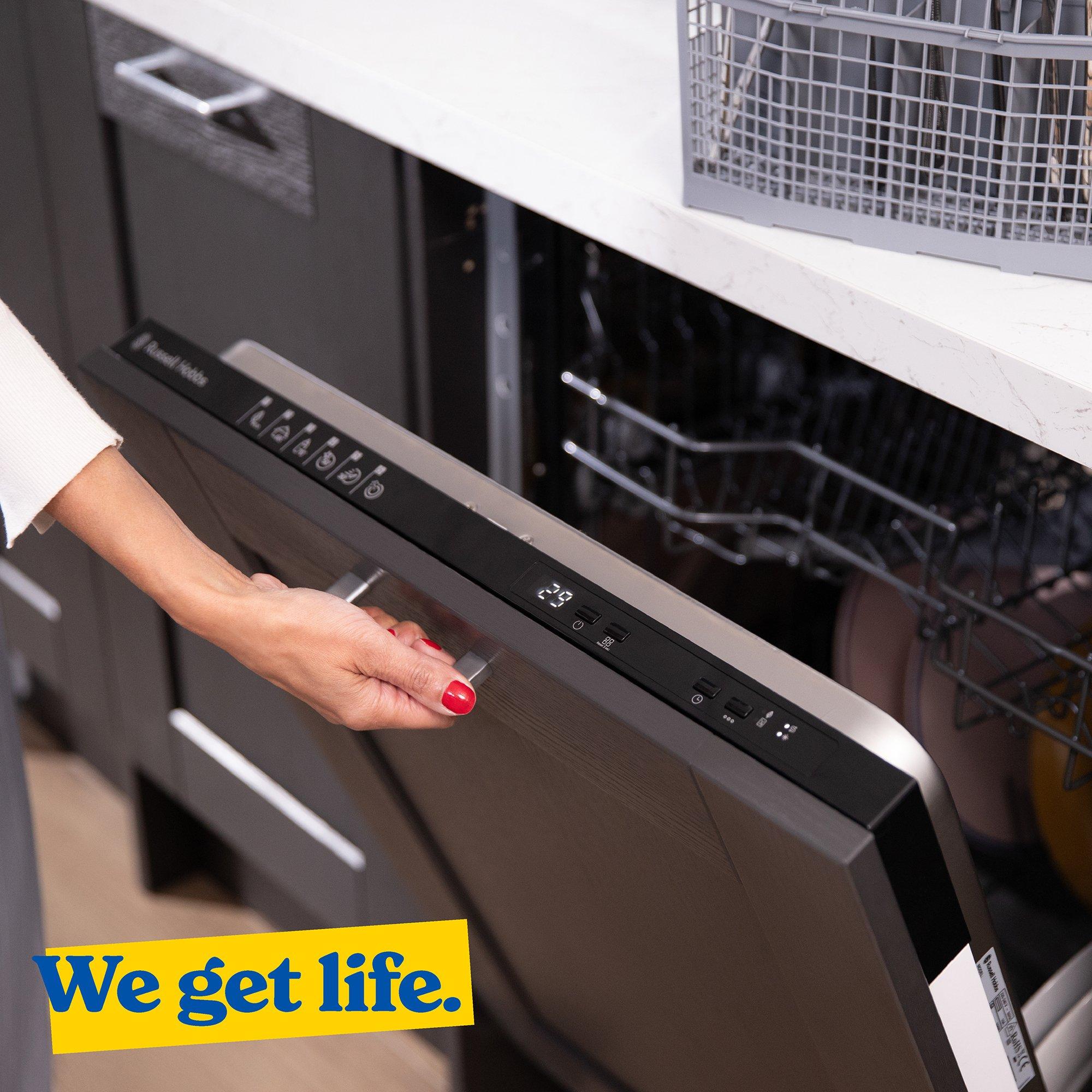 Silver - Russell Hobbs - RH60BIDW01D2 B/I Dishwasher in Silver - 9