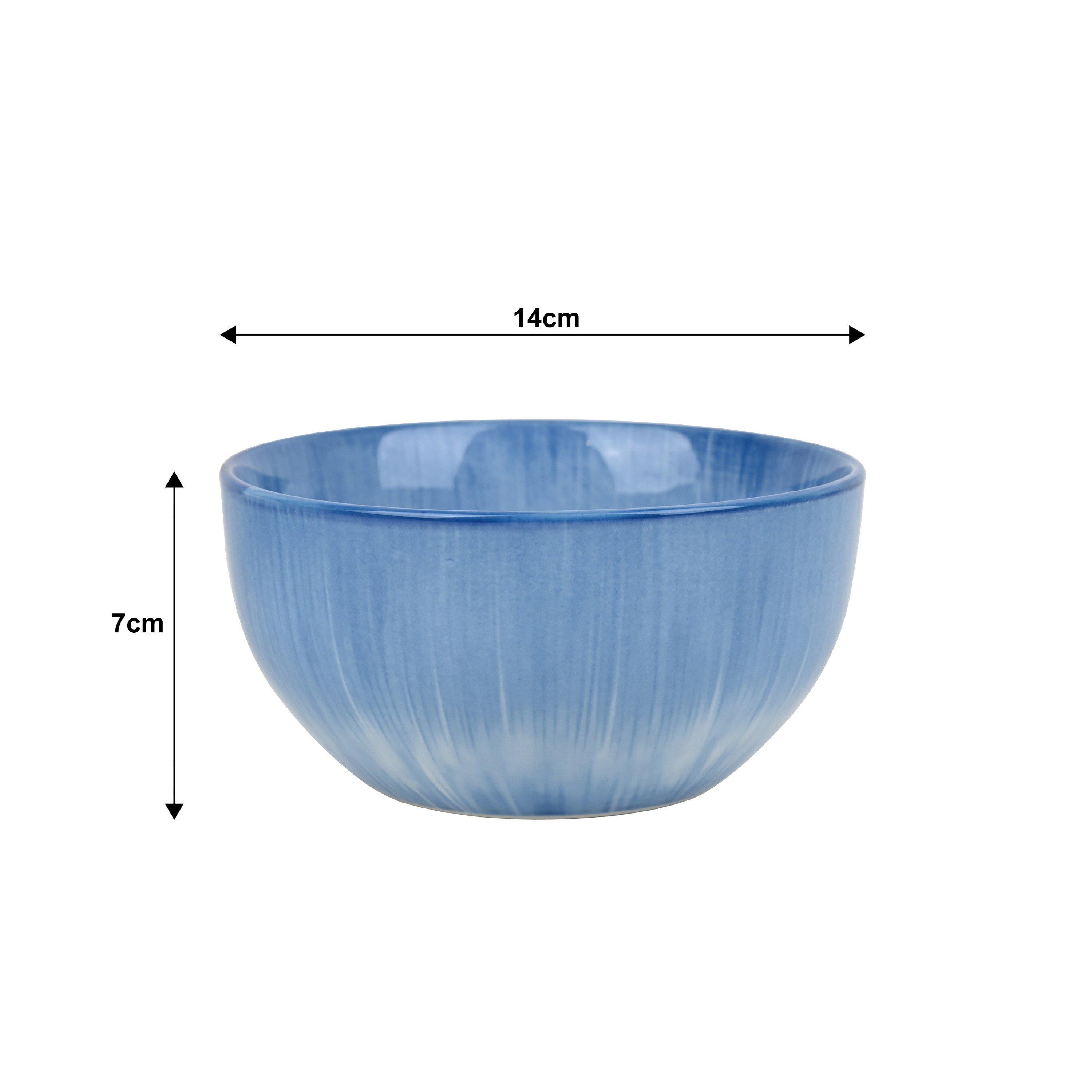 Blue - Waterside - 12pc Blue Star Pad Print Dinner Set - 5